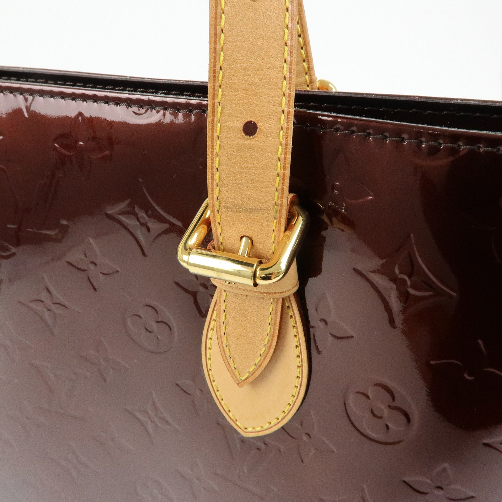 Louis Vuitton Monogram Vernis Brentwood Tote Bag Amarante M91994