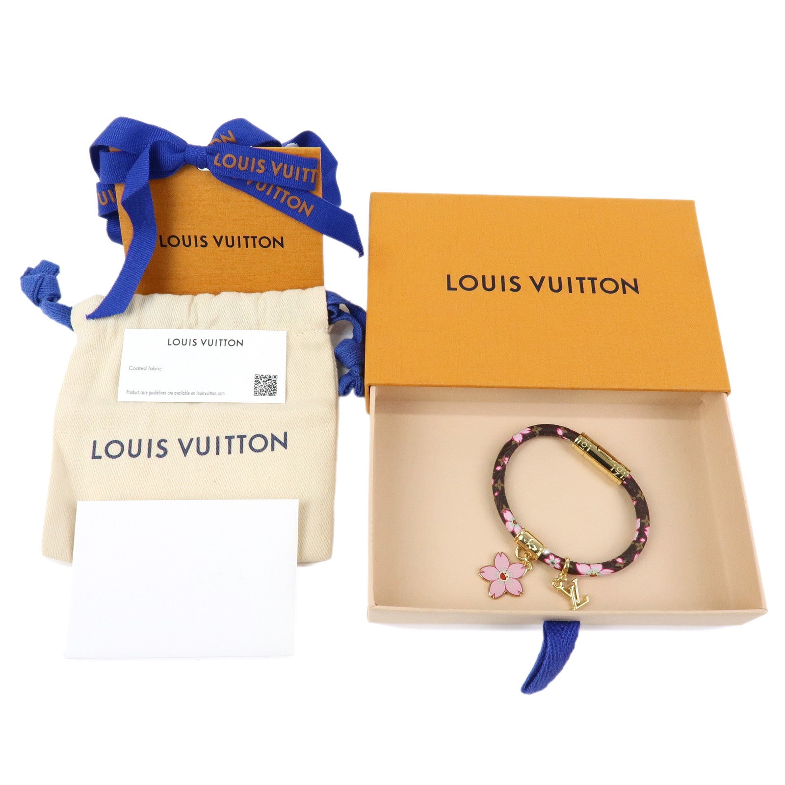 Louis Vuitton LVxTM Monogram Cherry Blossom Bracelet Brown M8978F
