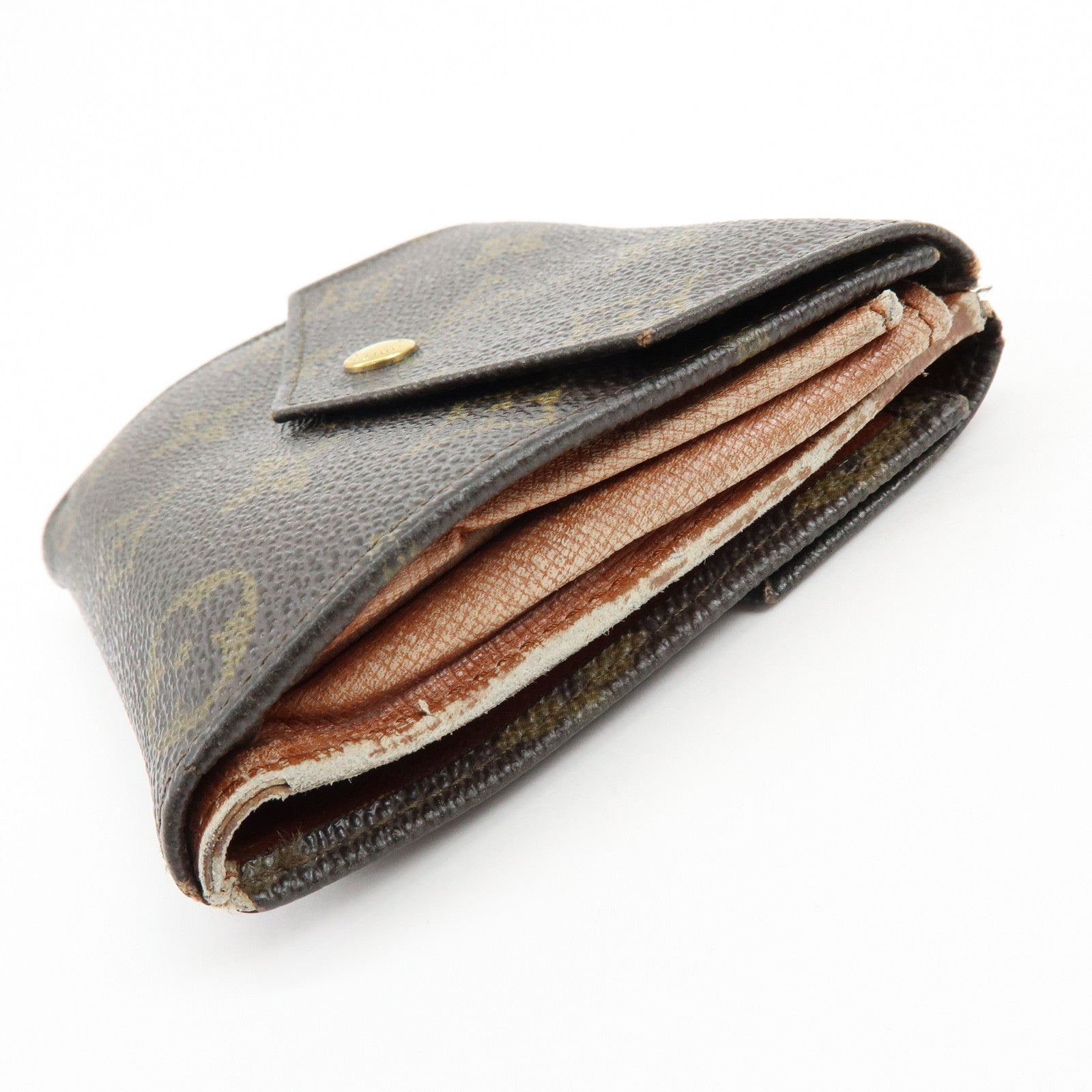 Louis Vuitton Monogram Set of 2 Bi-fold Wallets Brown M61667 M61660