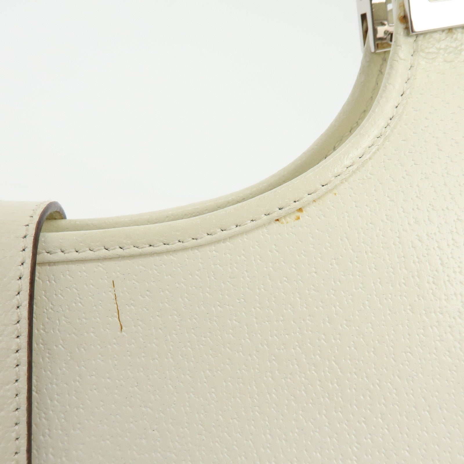 GUCCI Jackie GG Leather Shoulder Bag Hand Bag White 002.1068