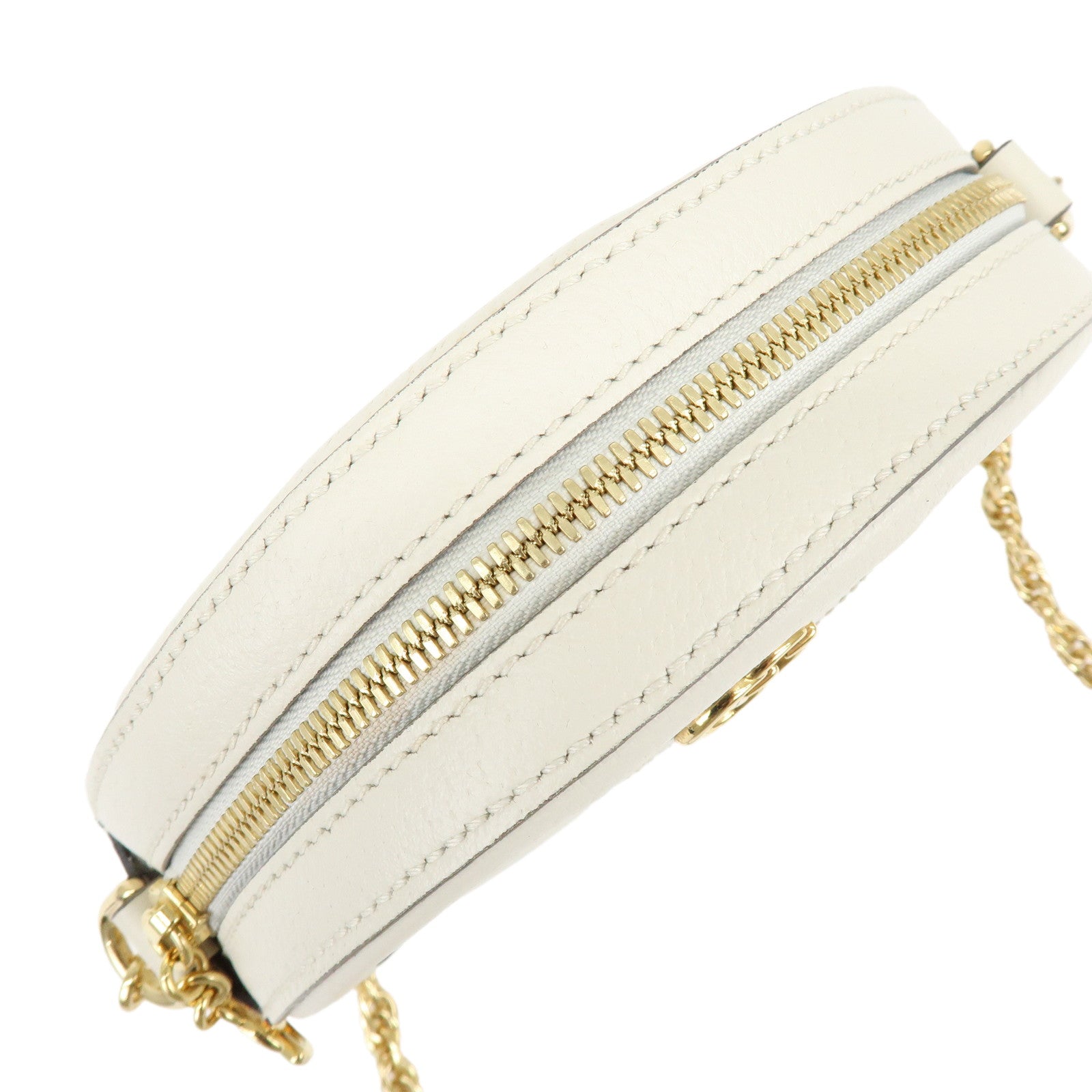 GUCCI Ophidia Sherry Double G Round Mini Chain Shoulder Bag 550618