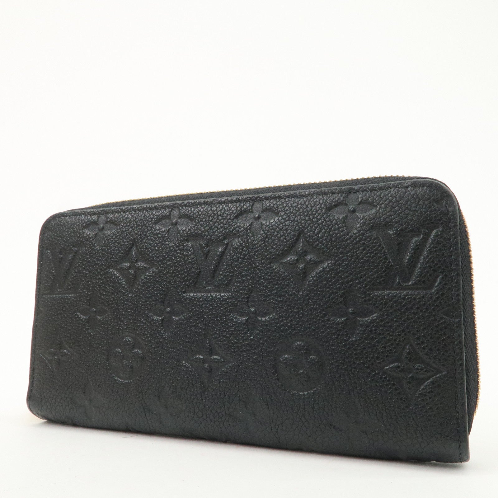 Louis Vuitton Monogram Empreinte Zippy Wallet Noir M61864