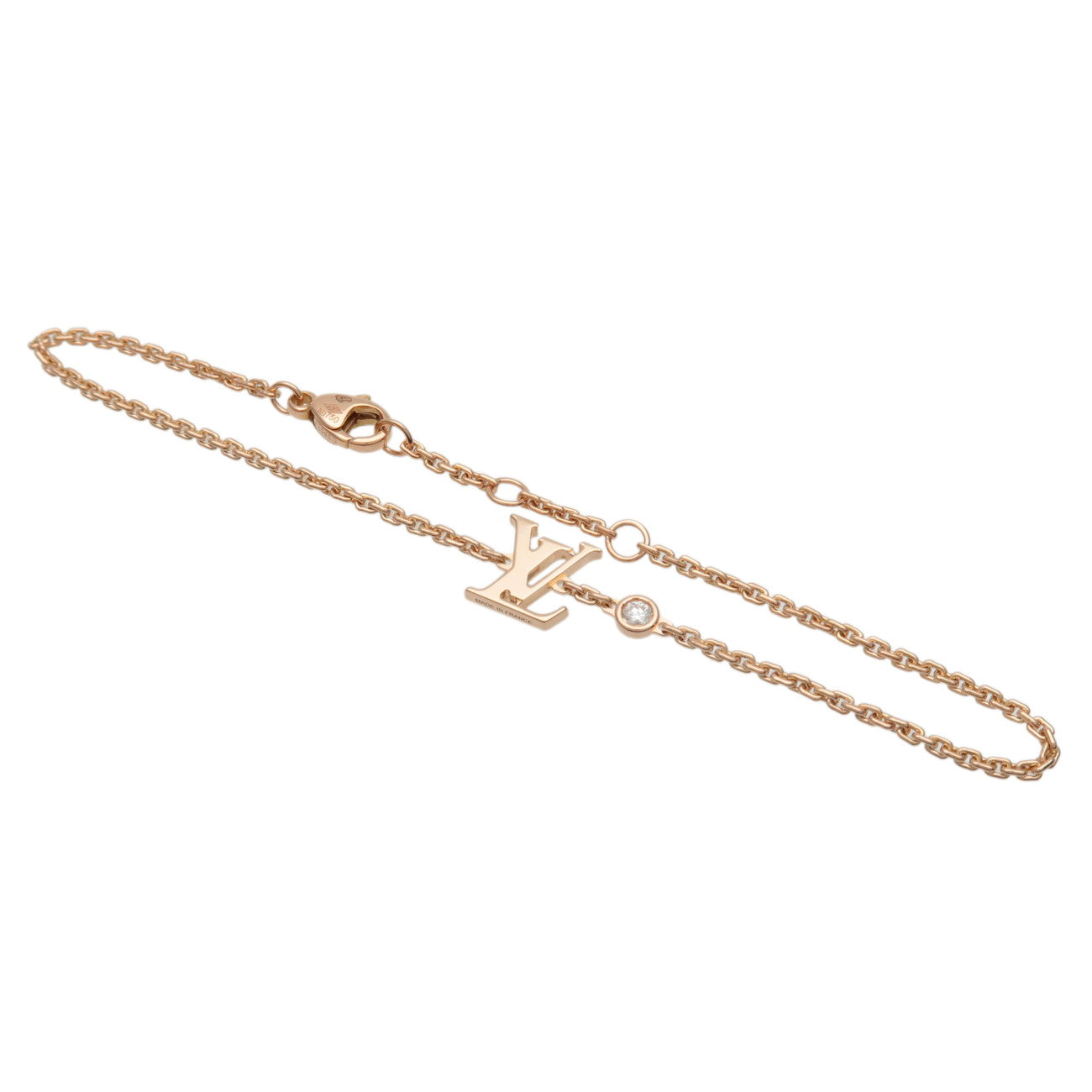 Louis Vuitton Idylle Blossom 1P Diamond Blacelet K18PG 750PG Q95595