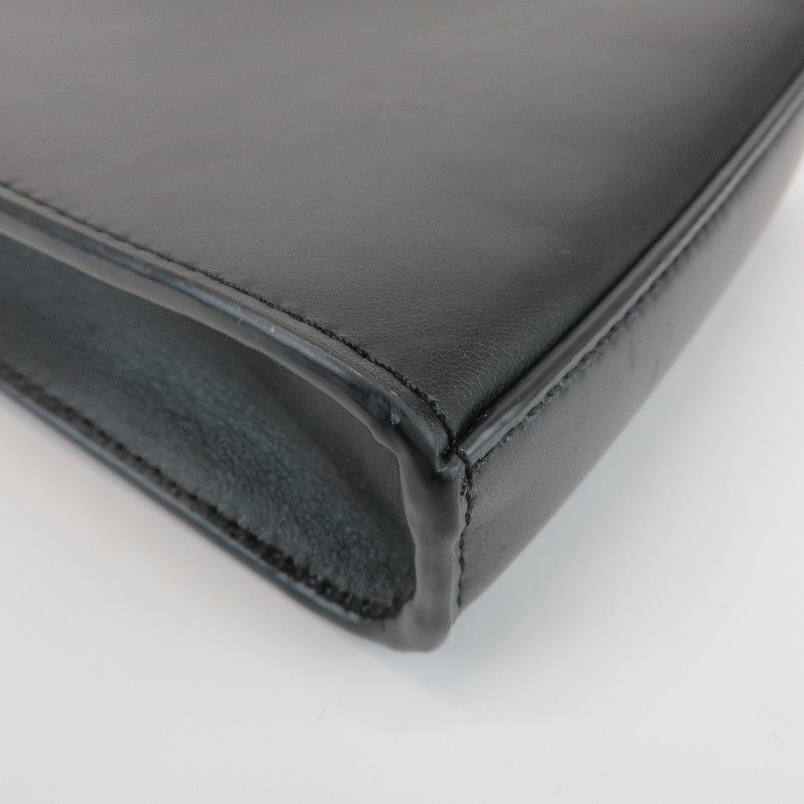 JIL SANDER Tangle Leather Shoulder Bag Crossbody Bag Black