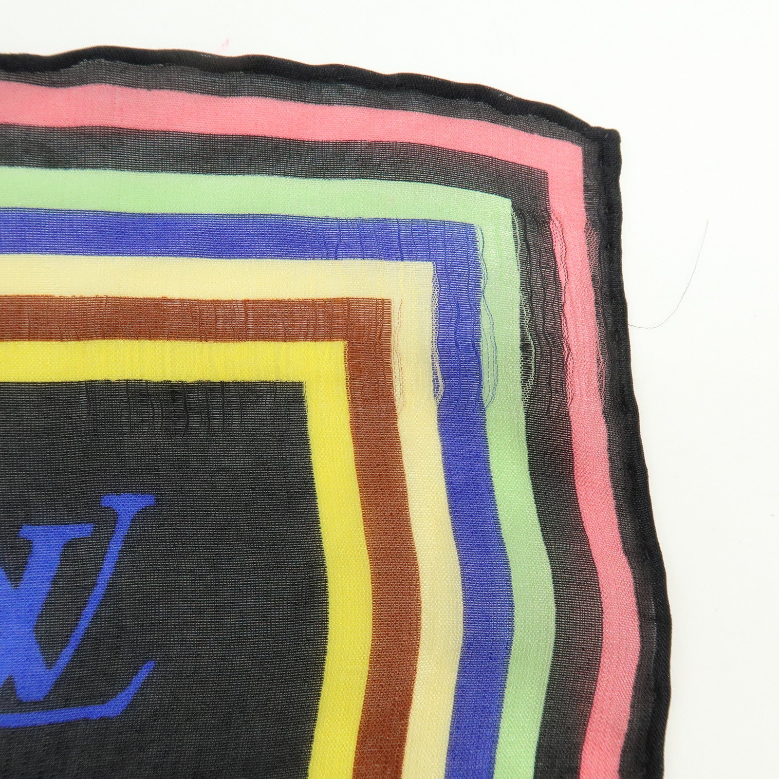 Louis Vuitton Monogram Multicolor Cotton 100％ Handkerchief M71912