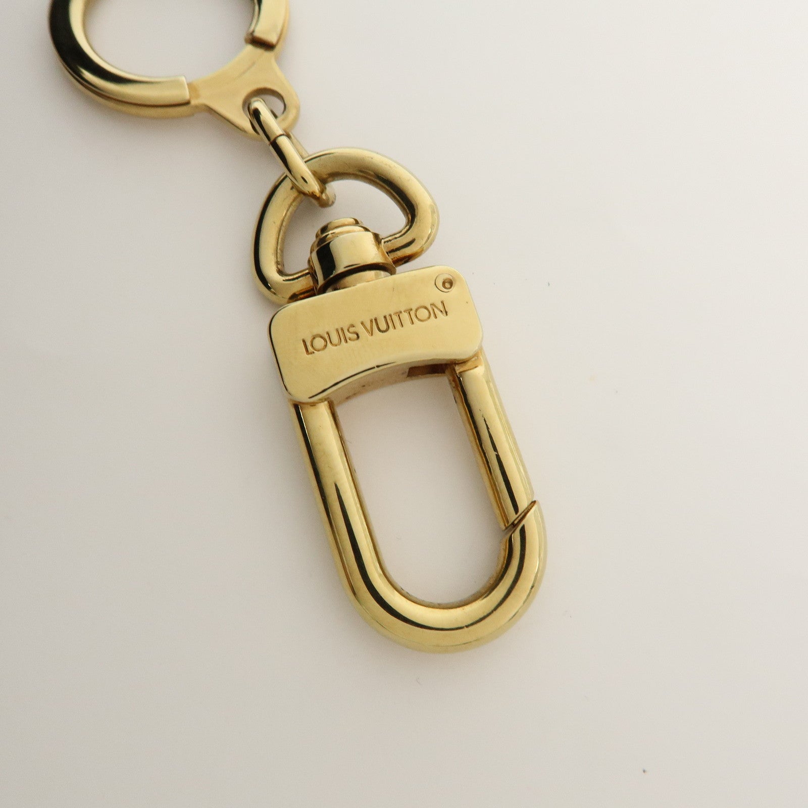 Louis Vuitton Set of 2 Anocles Key Chain Bag Charms Gold M62694