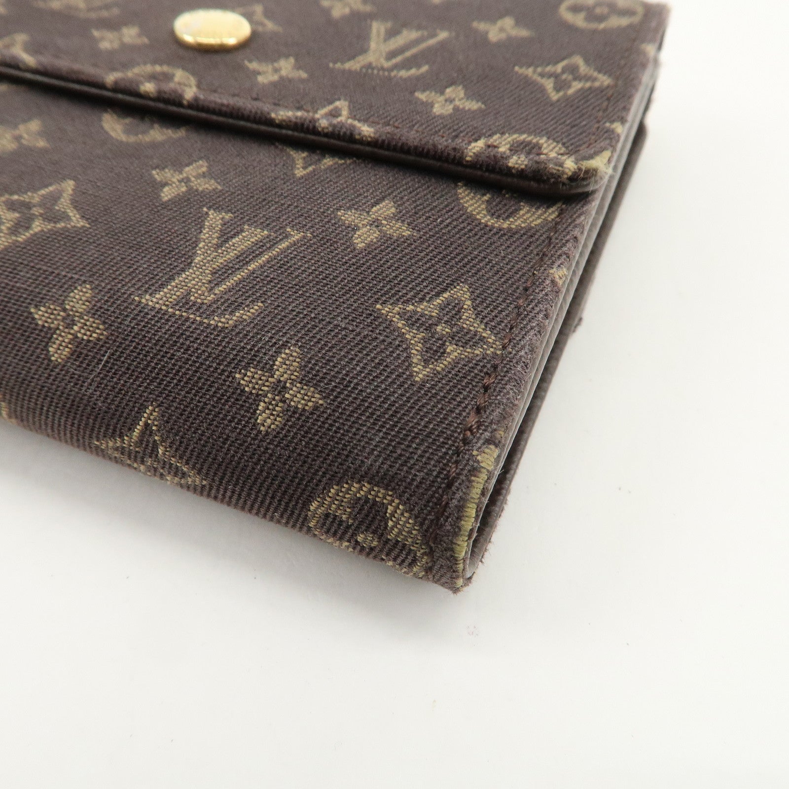 Louis Vuitton Monogram Mini Lin Portefeuille Elise Wallet M95233