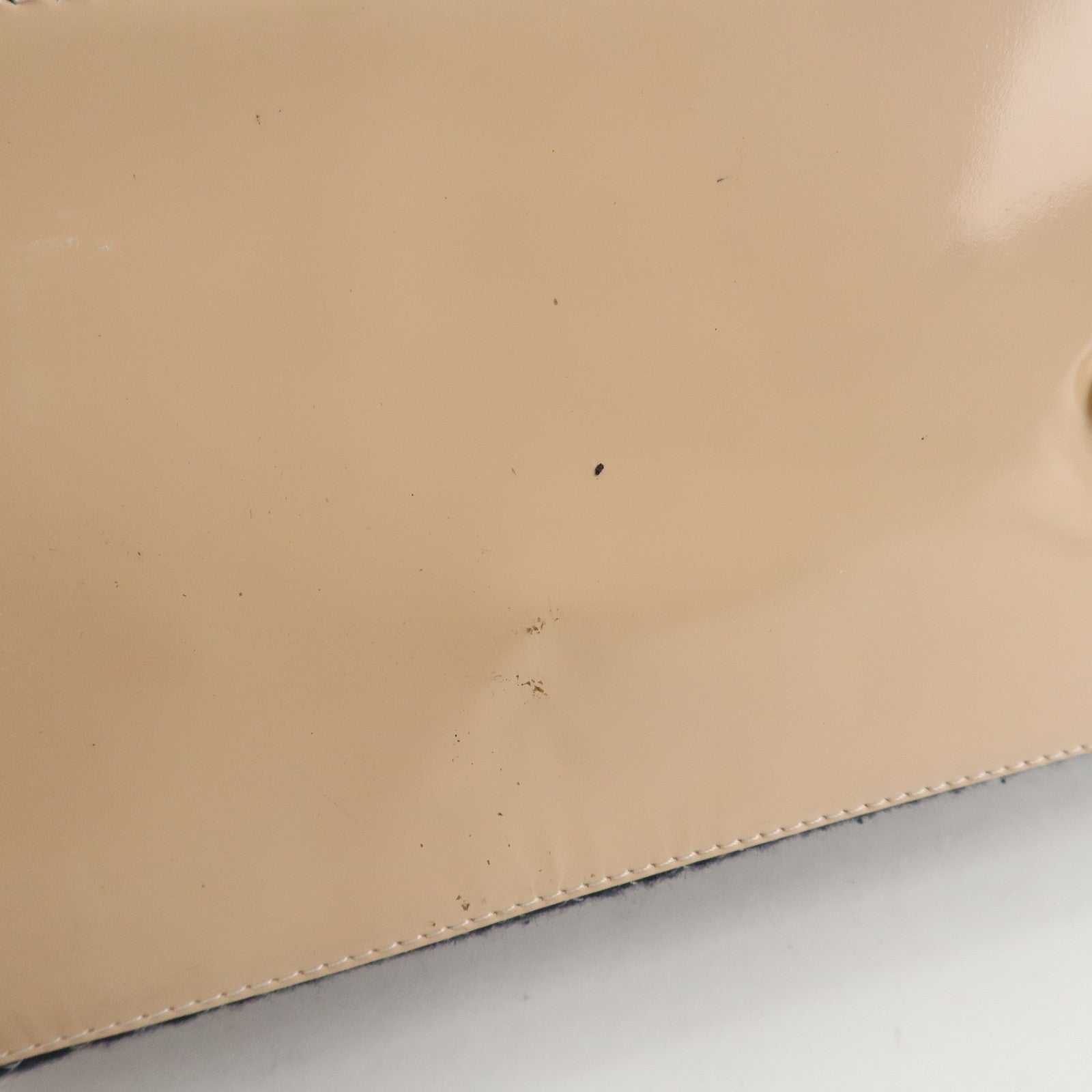 CHANEL COCO Mark Matelasse Canvas Patent Leather Tote Bag Used