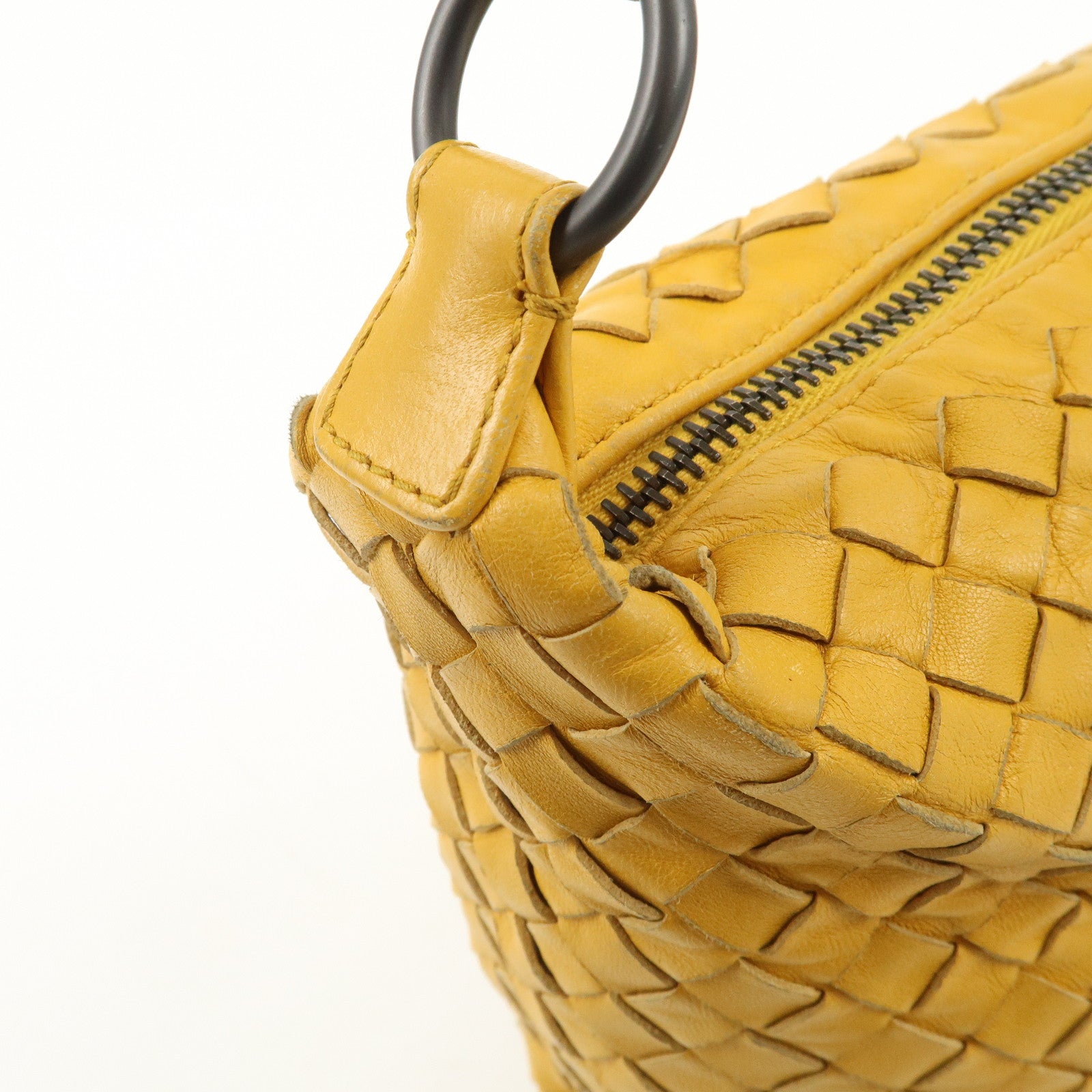BOTTEGA VENETA Intrecciato Leather One-Shoulder Bag 239988 Used