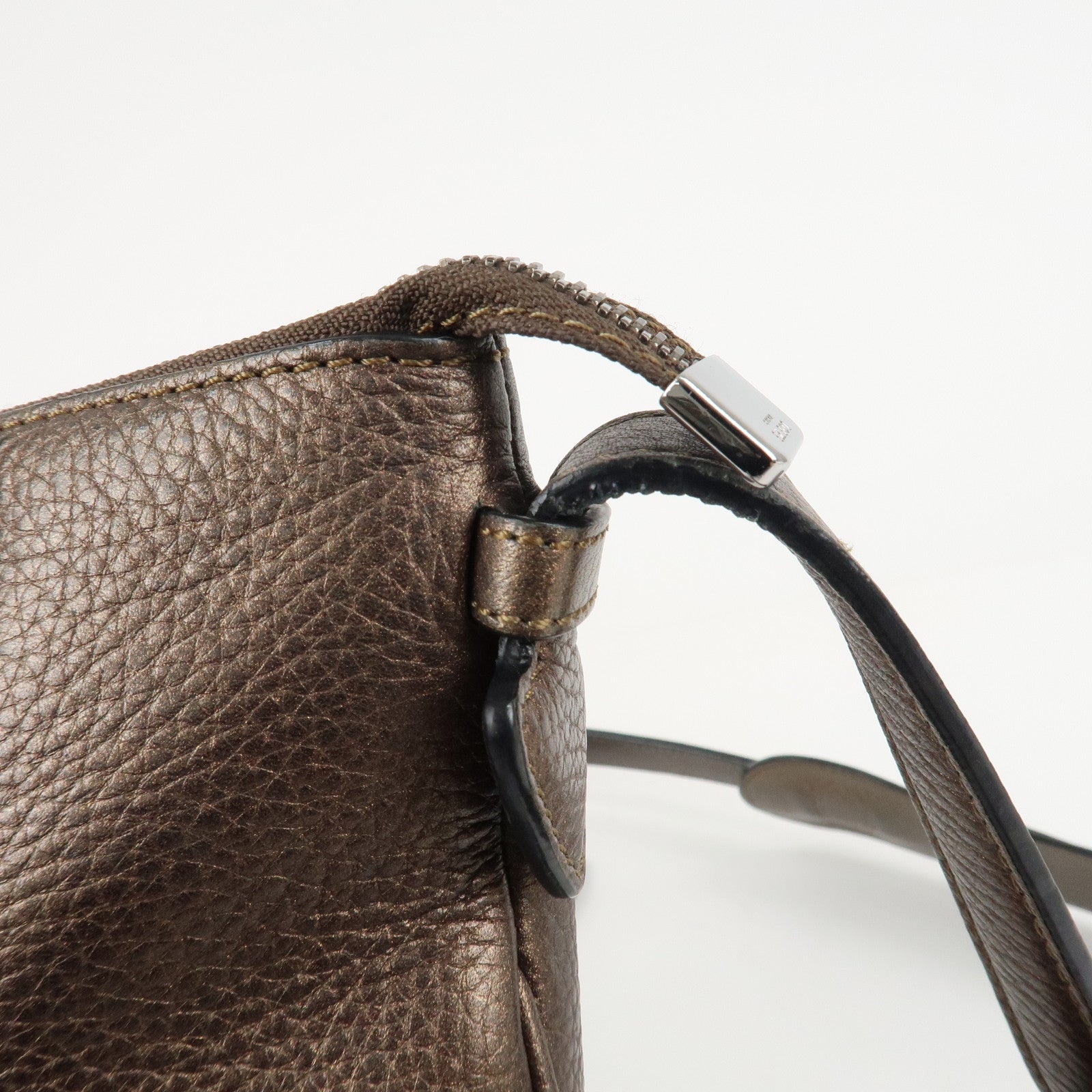 LOEWE Heritage Leather Shoulder Bag Brown *Outlet Used