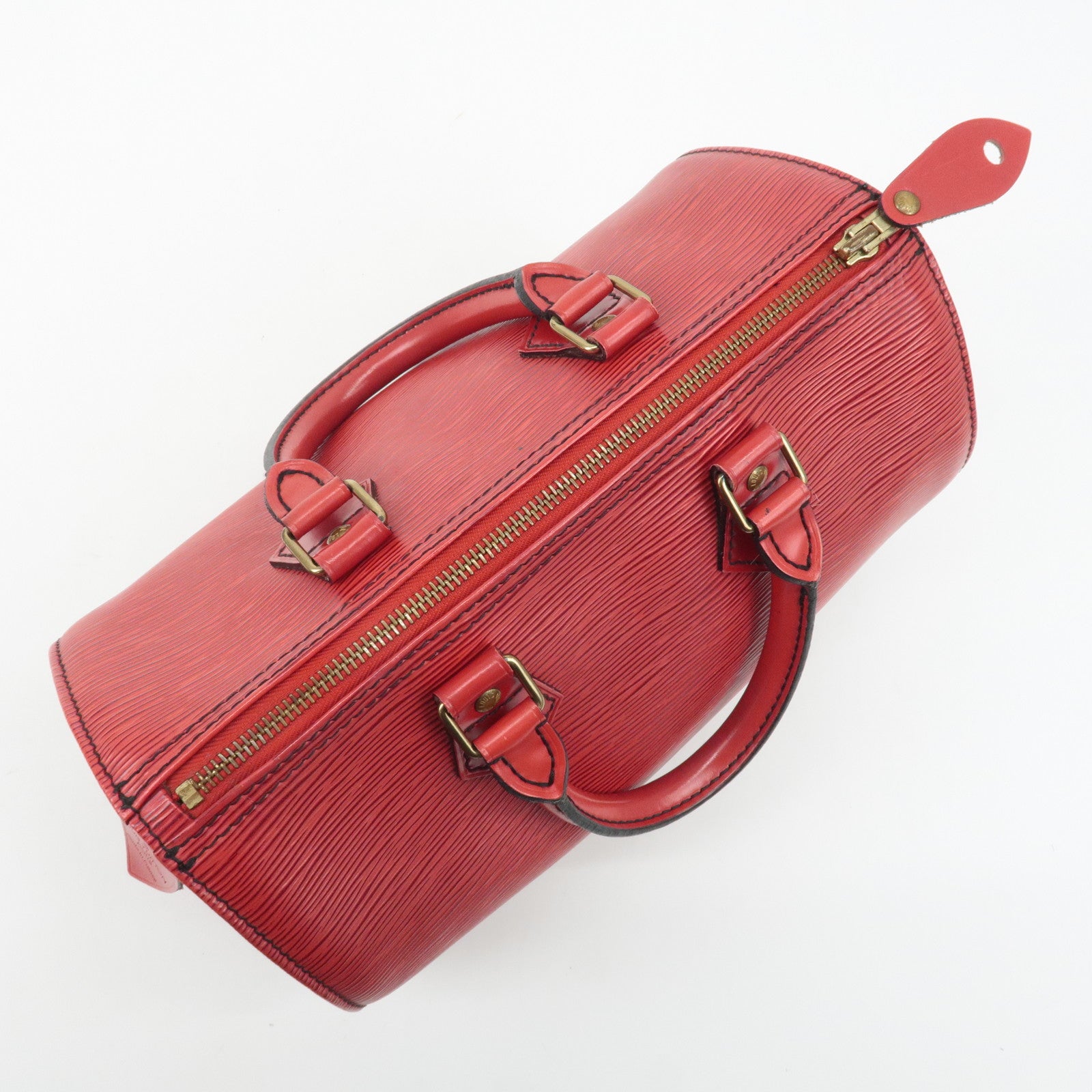 Louis Vuitton Epi Speedy 25 Hand Bag Castilian Red M43017