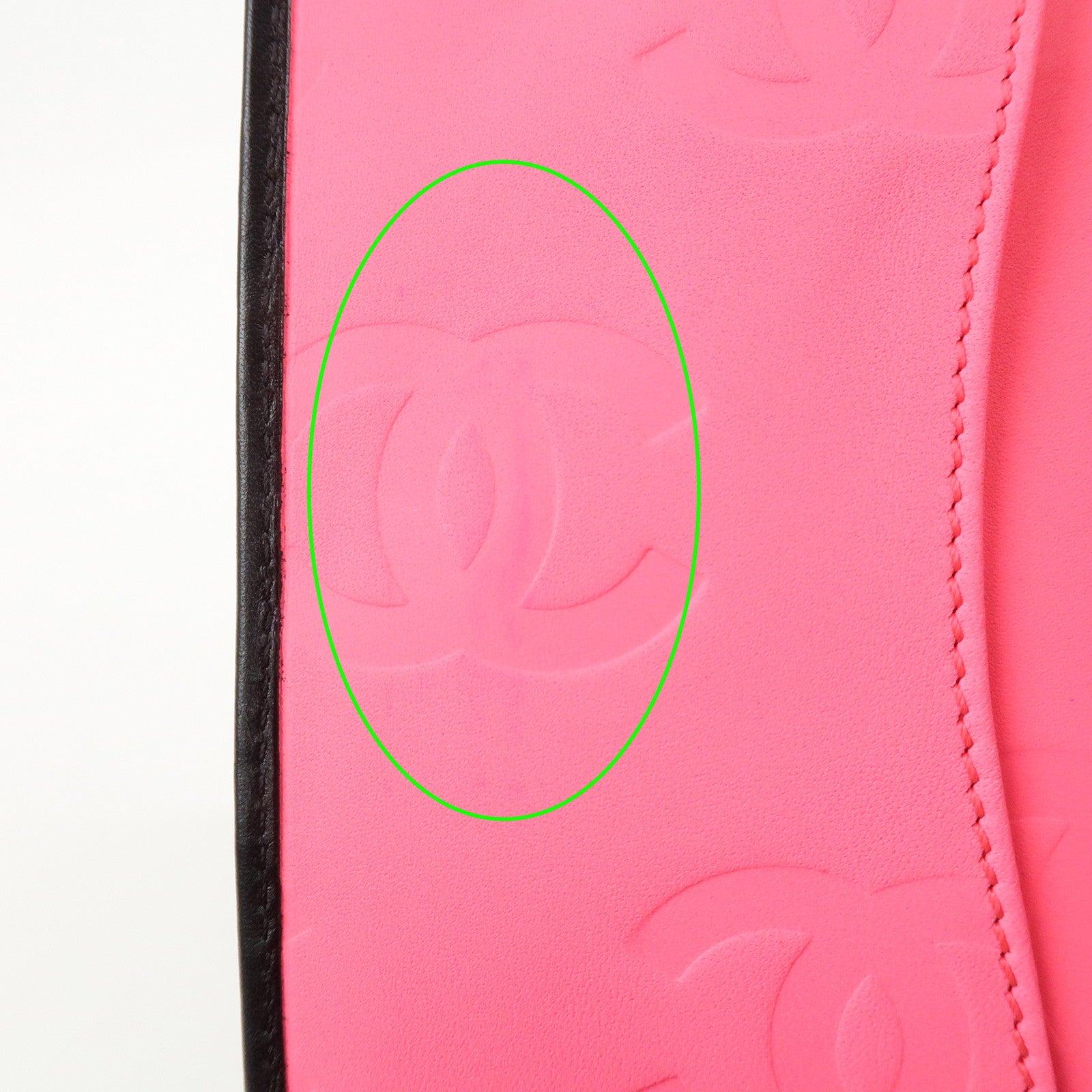 CHANEL Cambon Line Lamb Skin Planner Cover Black A13505 Used