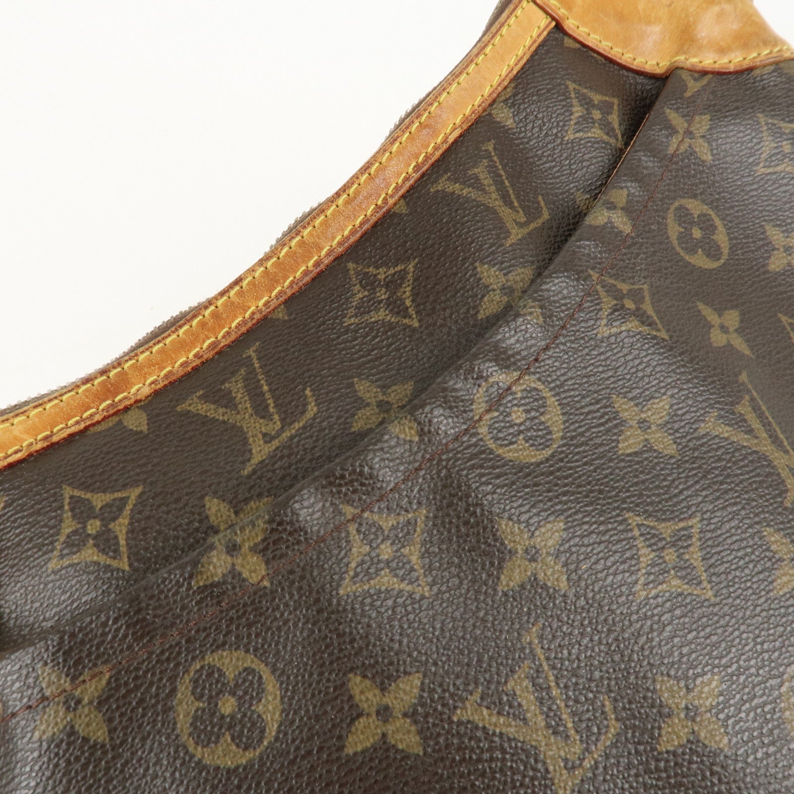 Louis Vuitton Monogram Odeon MM Shoulder Bag Brown M56389