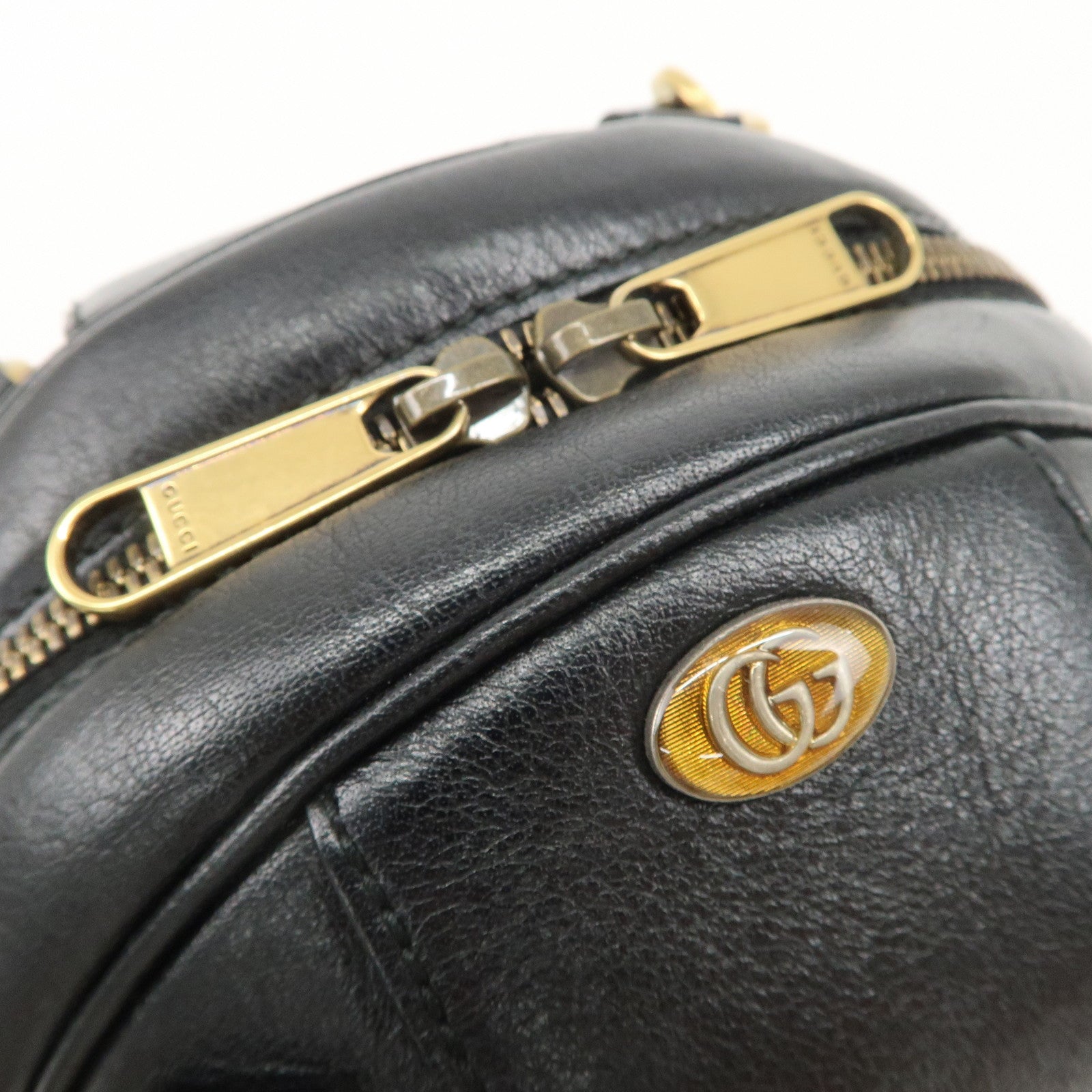 GUCCI Ophidia Leather Basketball Shape Shoulder Bag 547355