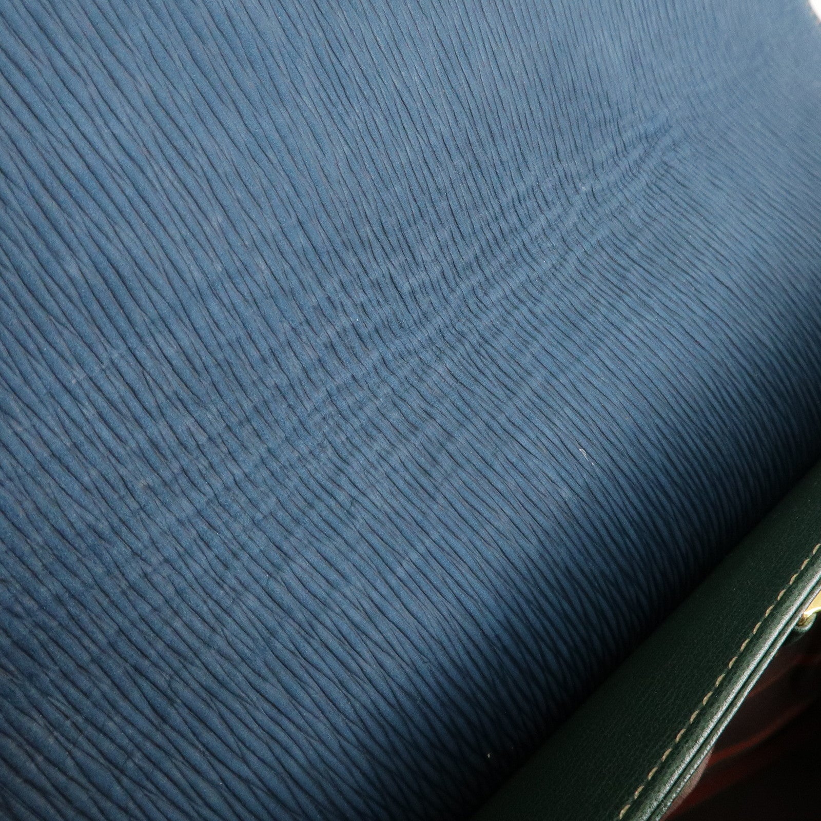 LOEWE Velazquez Suede Leather Shoulder Bag Green Blue Used