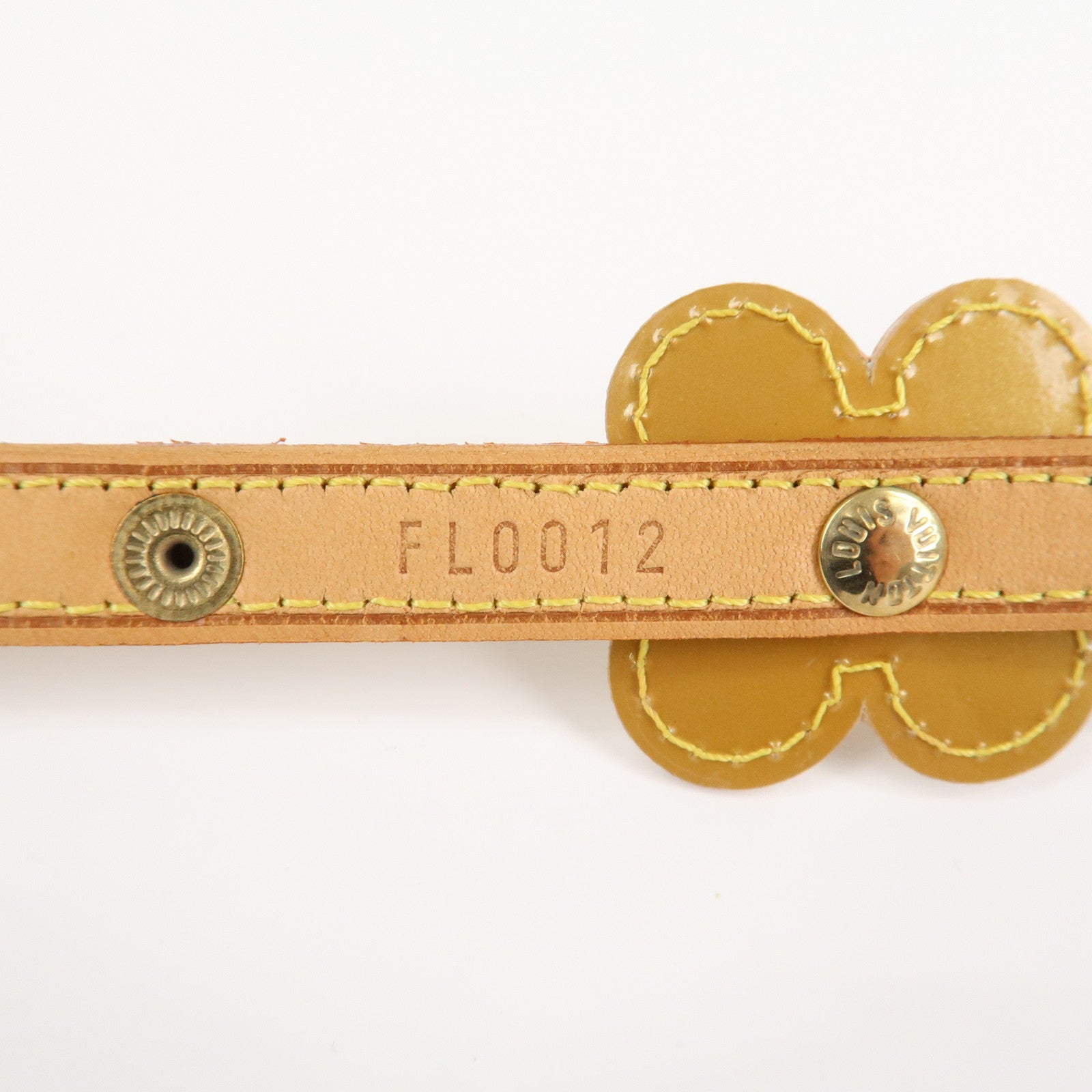 Louis Vuitton Flower Lexington Vernis Flower Belt M92255