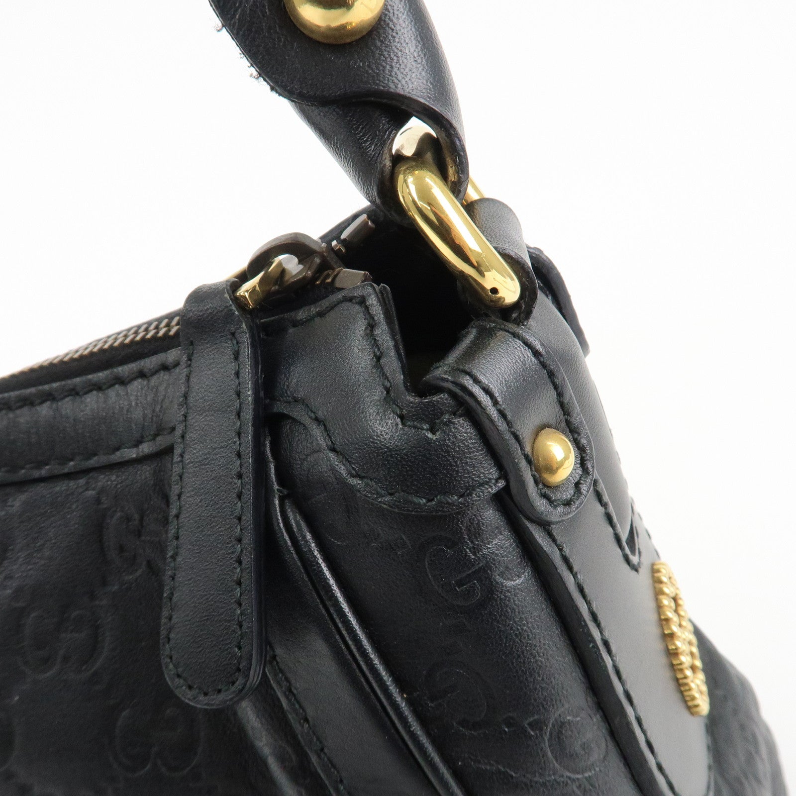 GUCCI Guccissima Scarlet Guccissima Leather Shoulder Bag 282298 Used