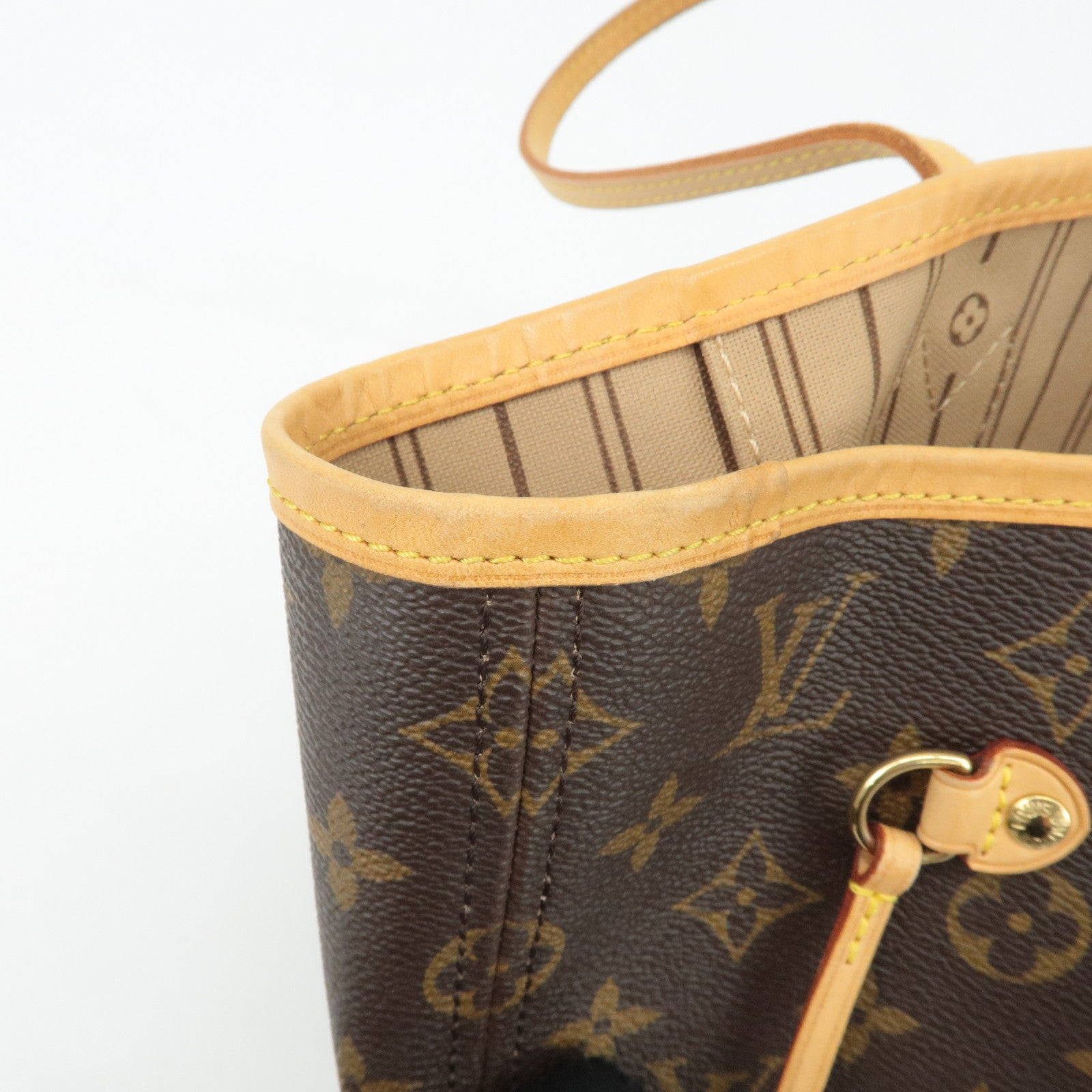 Louis Vuitton Monogram Neverfull MM Tote Bag Brown M40156