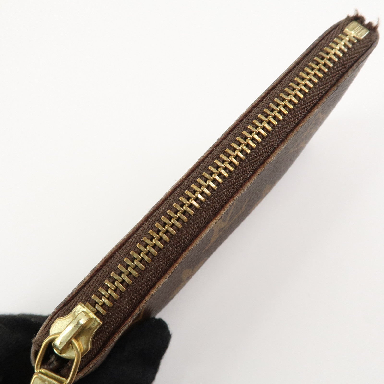 Louis Vuitton Monogram Pochette Cles Coin Case Key Case  M62650 Used