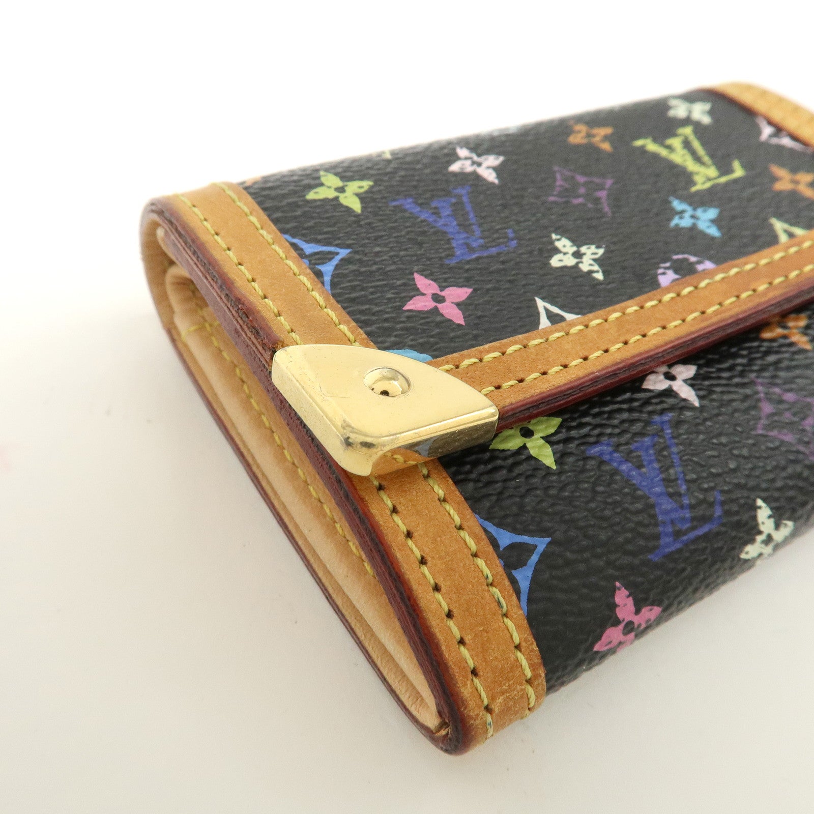 Louis Vuitton Multi Color Porte Monnaie Plat Coin Case M92656