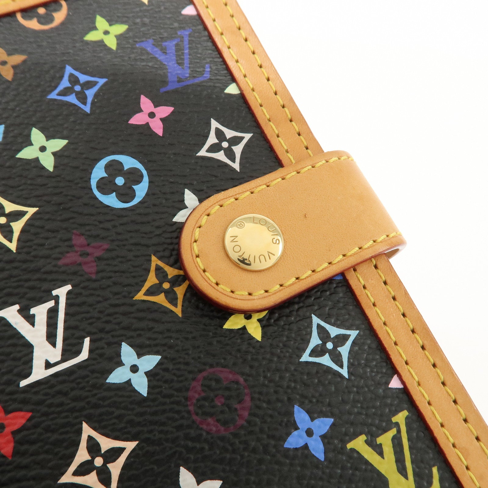 Louis Vuitton Monogram Multi Color Agenda PM Planner Cover R20895 Used