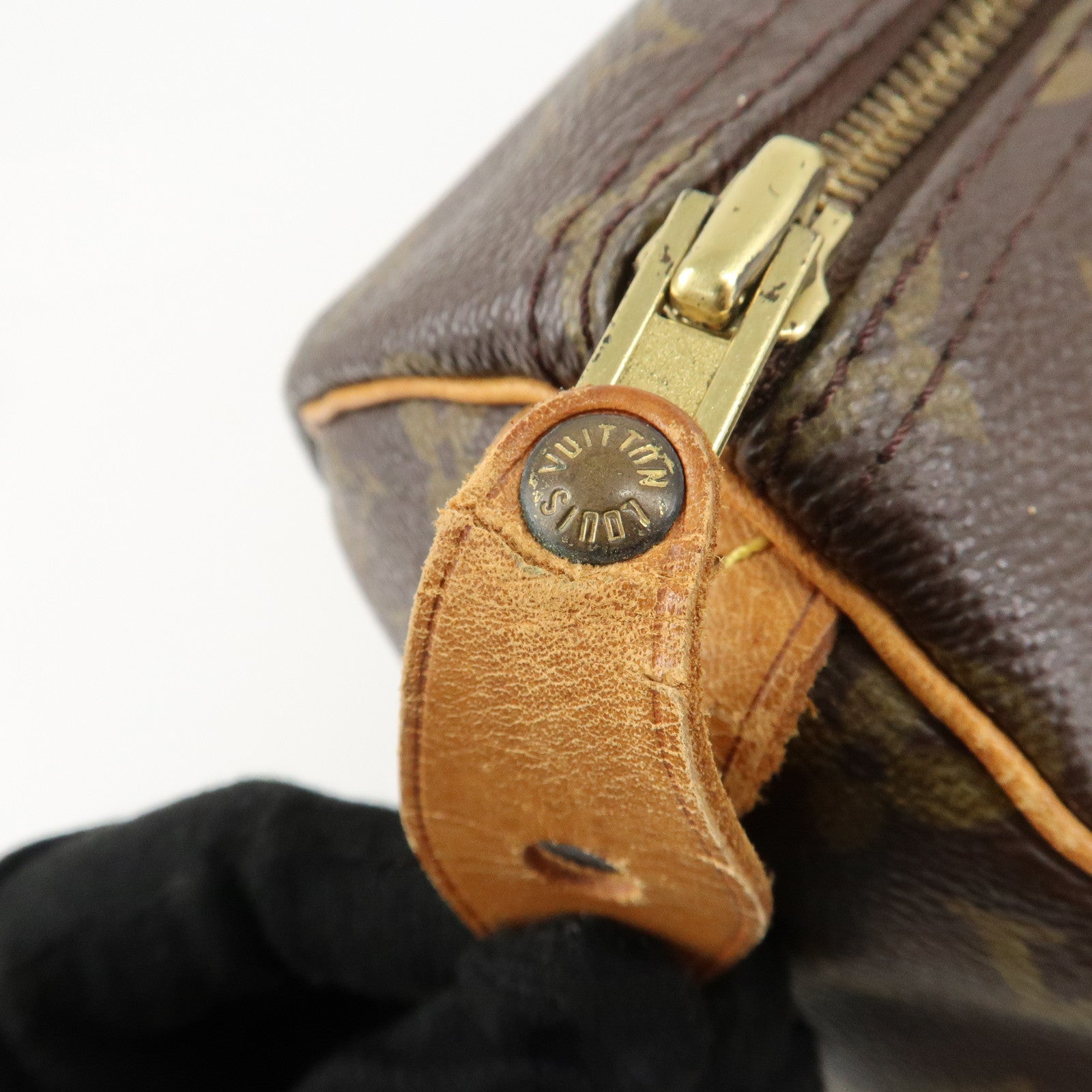 Louis Vuitton Monogram Speedy 30 Hand Bag Boston Bag M41108 Used