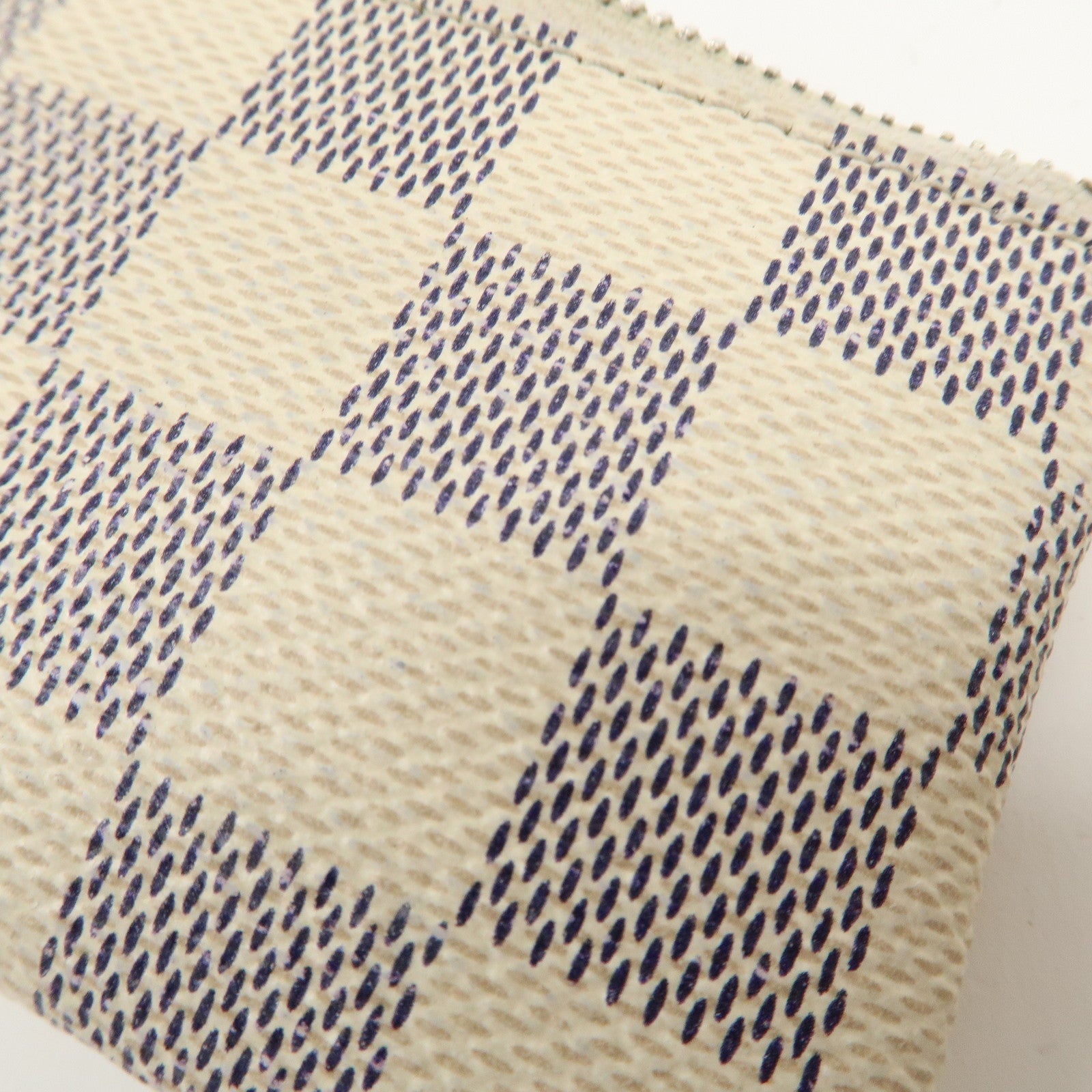 Louis Vuitton Damier Azur Pochette Cles Coin Case N62659