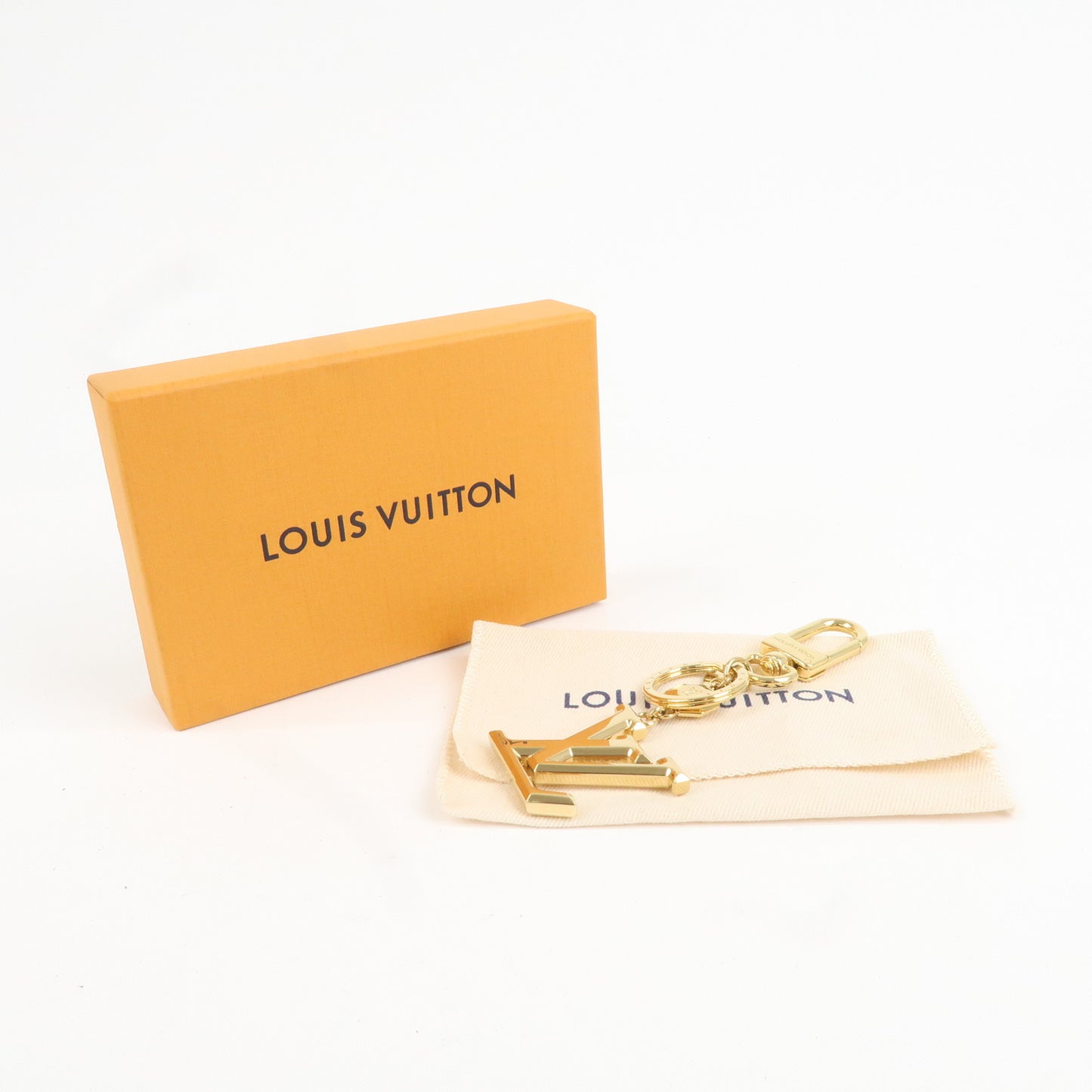 Louis Vuitton Porte Cles LV Facettes Bag Charm Gold M65216