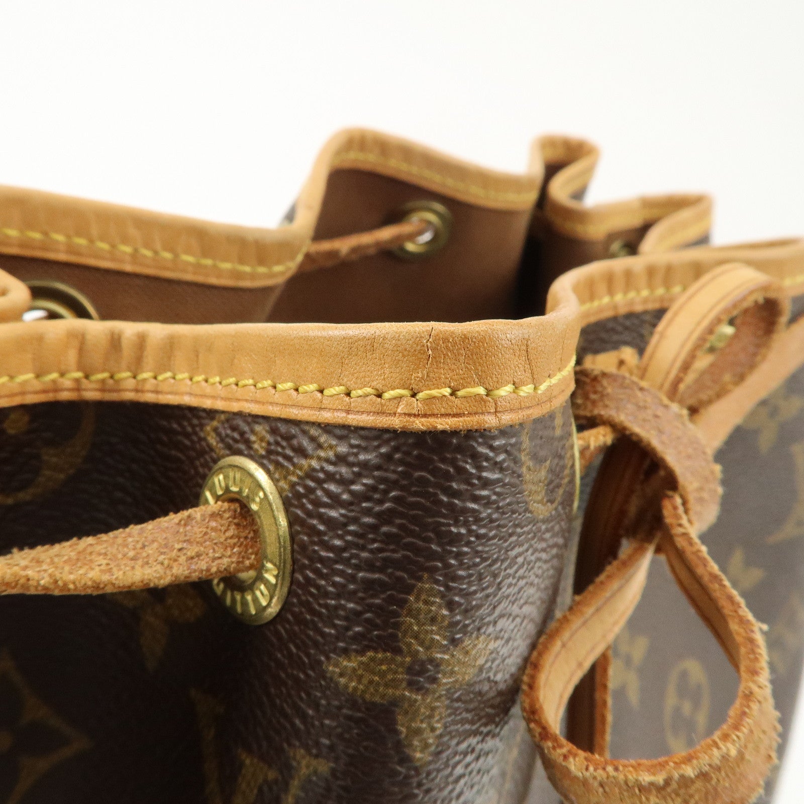 Louis Vuitton Monogram Noe Shoulder Bag Hand Bag Brown M42224 Used