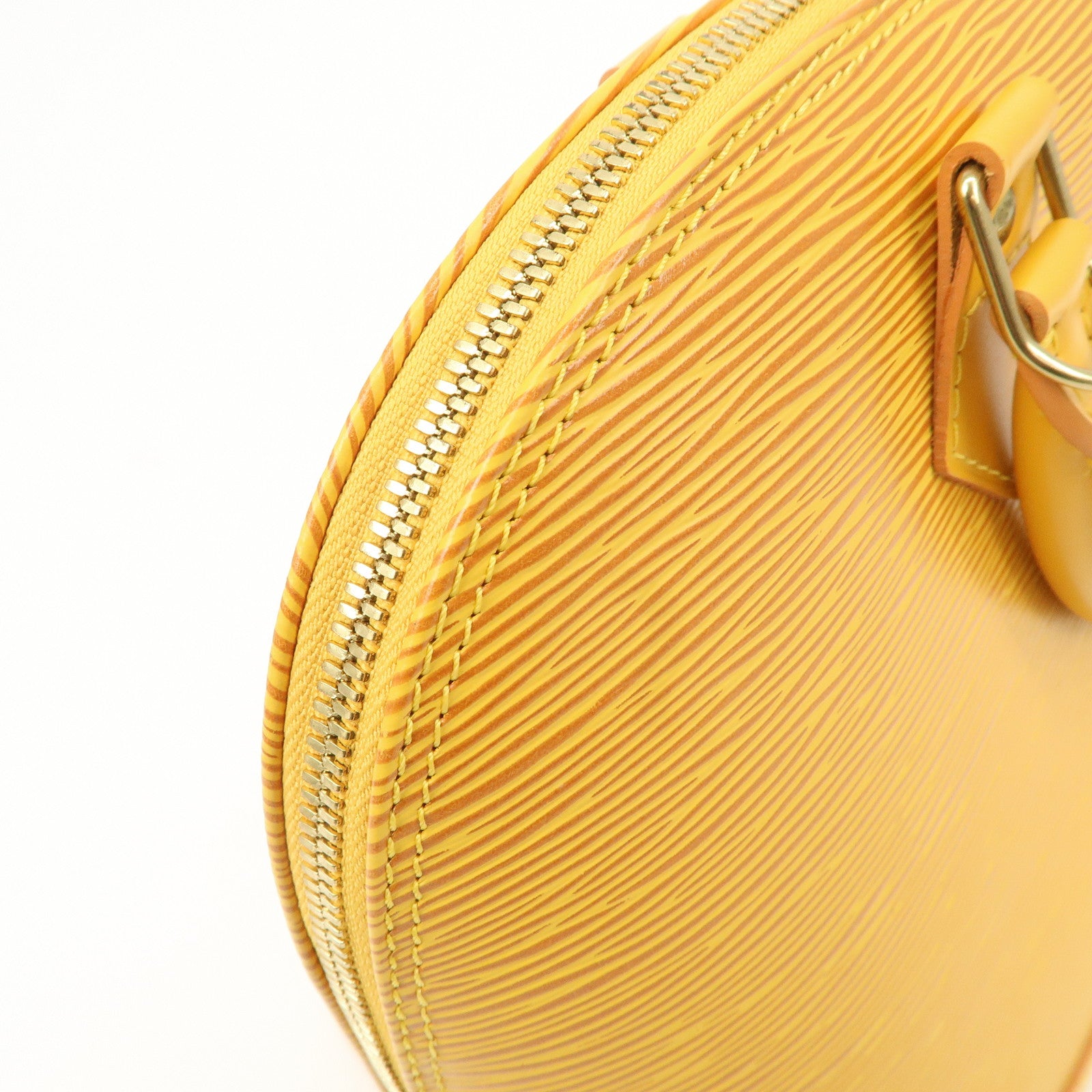 Louis Vuitton Epi Alma PM Hand Bag Tassili Yellow M52149