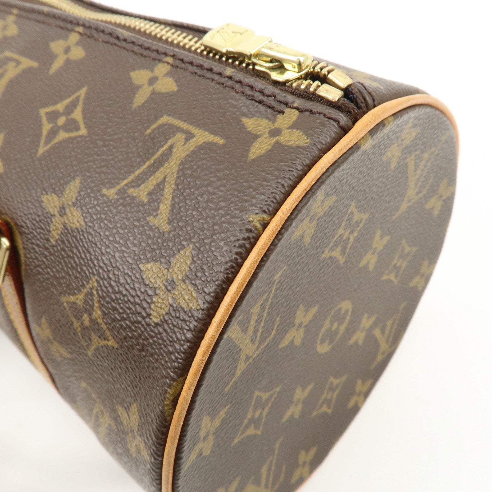 Louis Vuitton Monogram Papillon 30 Hand Bag Brown M51385