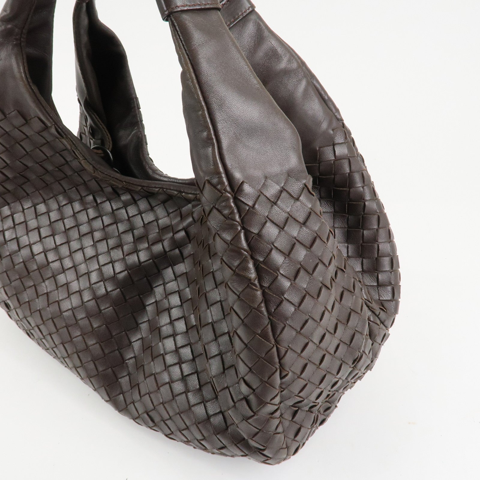 BOTTEGA VENETA Intrecciato Campana Medium Shoulder Bag 125787 Used
