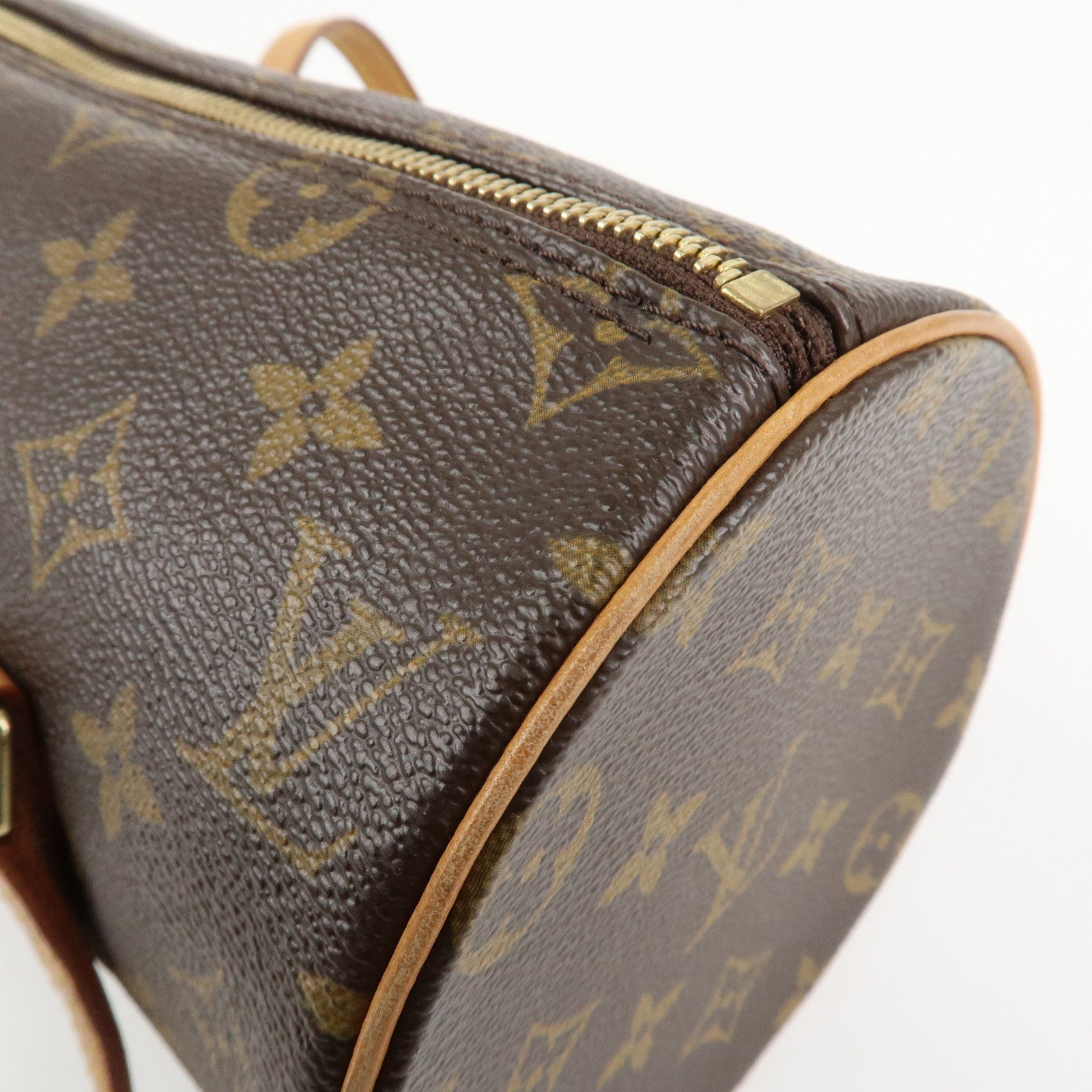 Louis Vuitton Monogram Papillon 26 Hand Bag Brown M51386 Used