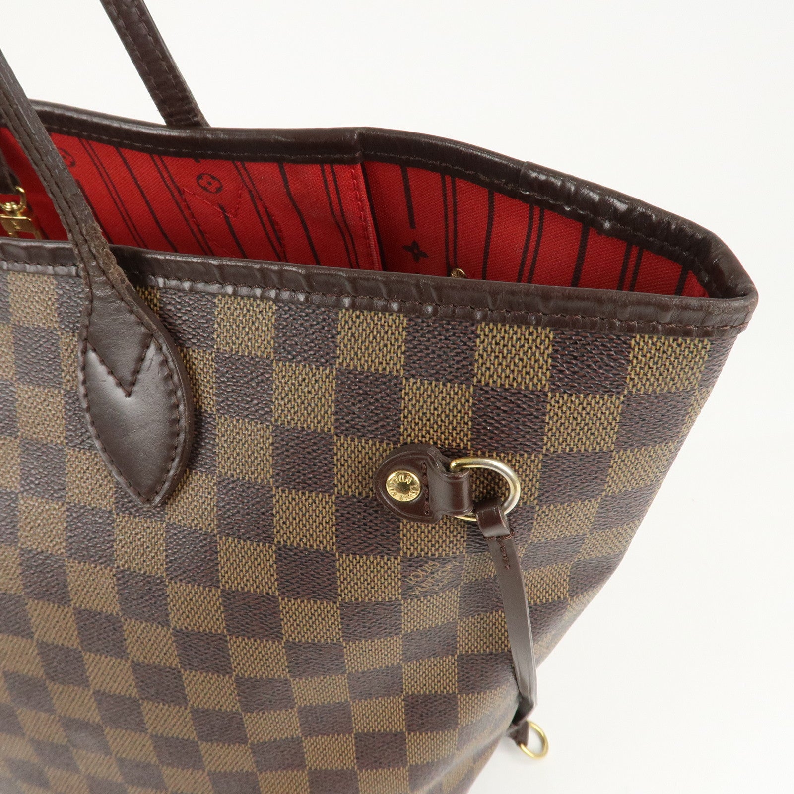 Louis Vuitton Damier Neverfull MM Tote Bag Damier Ebene N51105