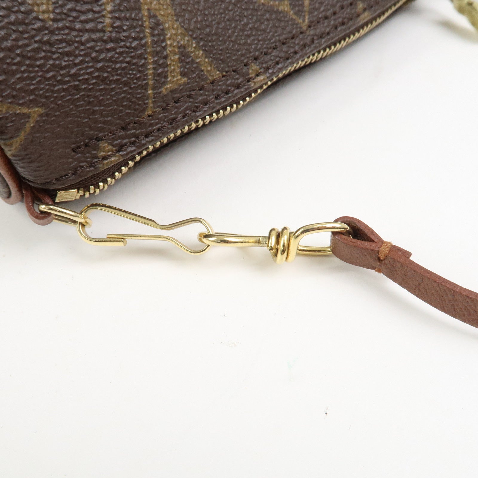 Louis Vuitton Monogram Mini Pouch for Papillon Bag Old Style Brown