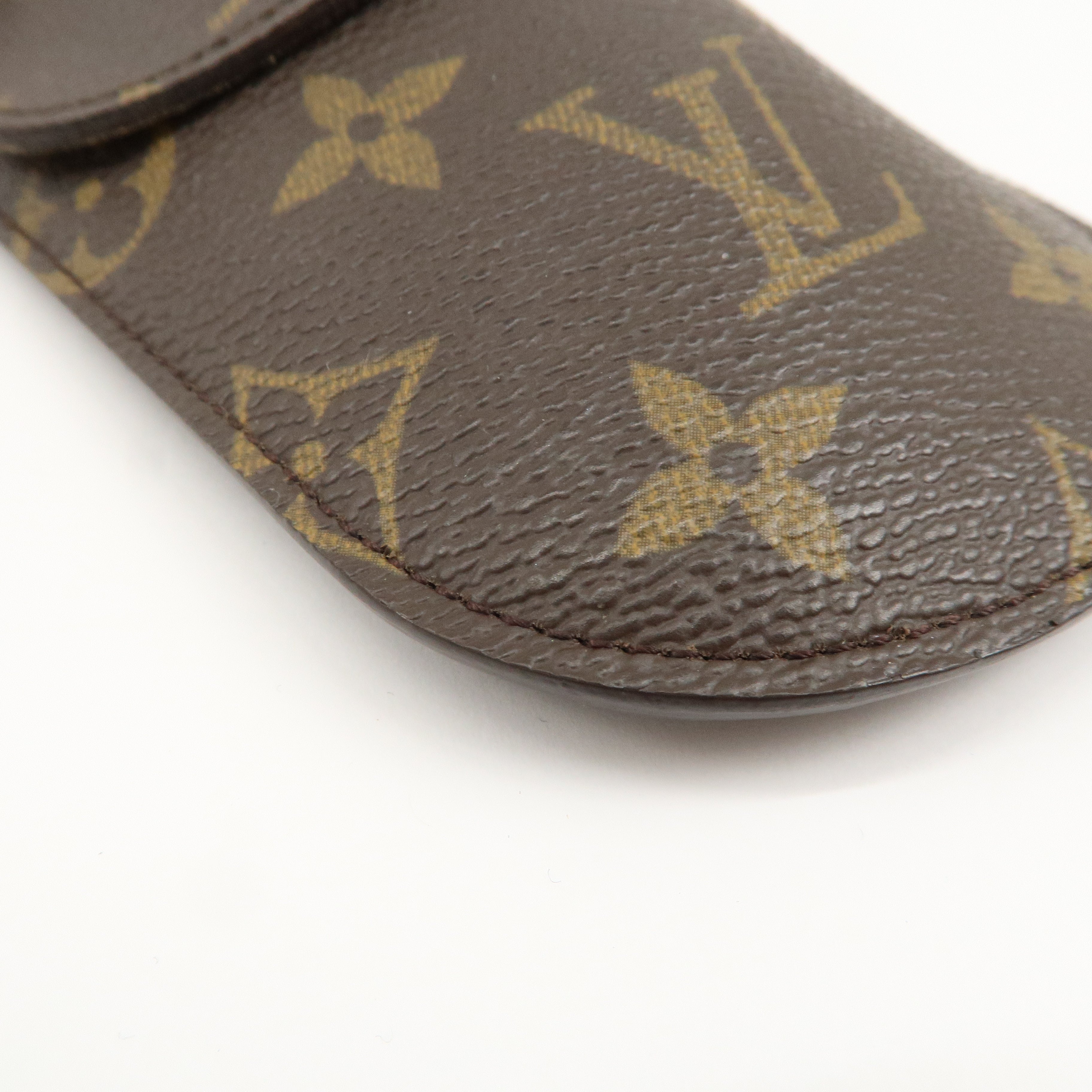 Louis Vuitton Monogram Set of 2 etui a lunettes lavel Glasses Case Used