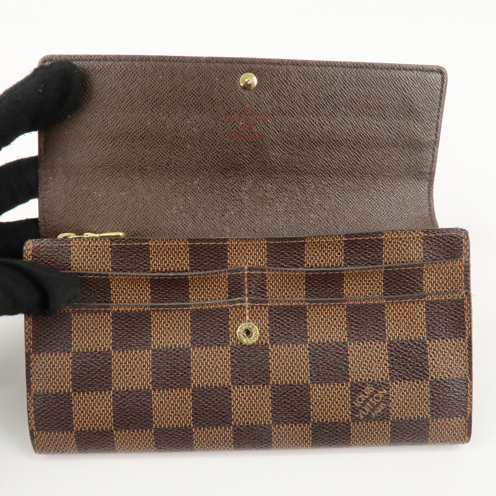 Louis Vuitton Damier Porte Monnaie Credit Long Wallet N61725