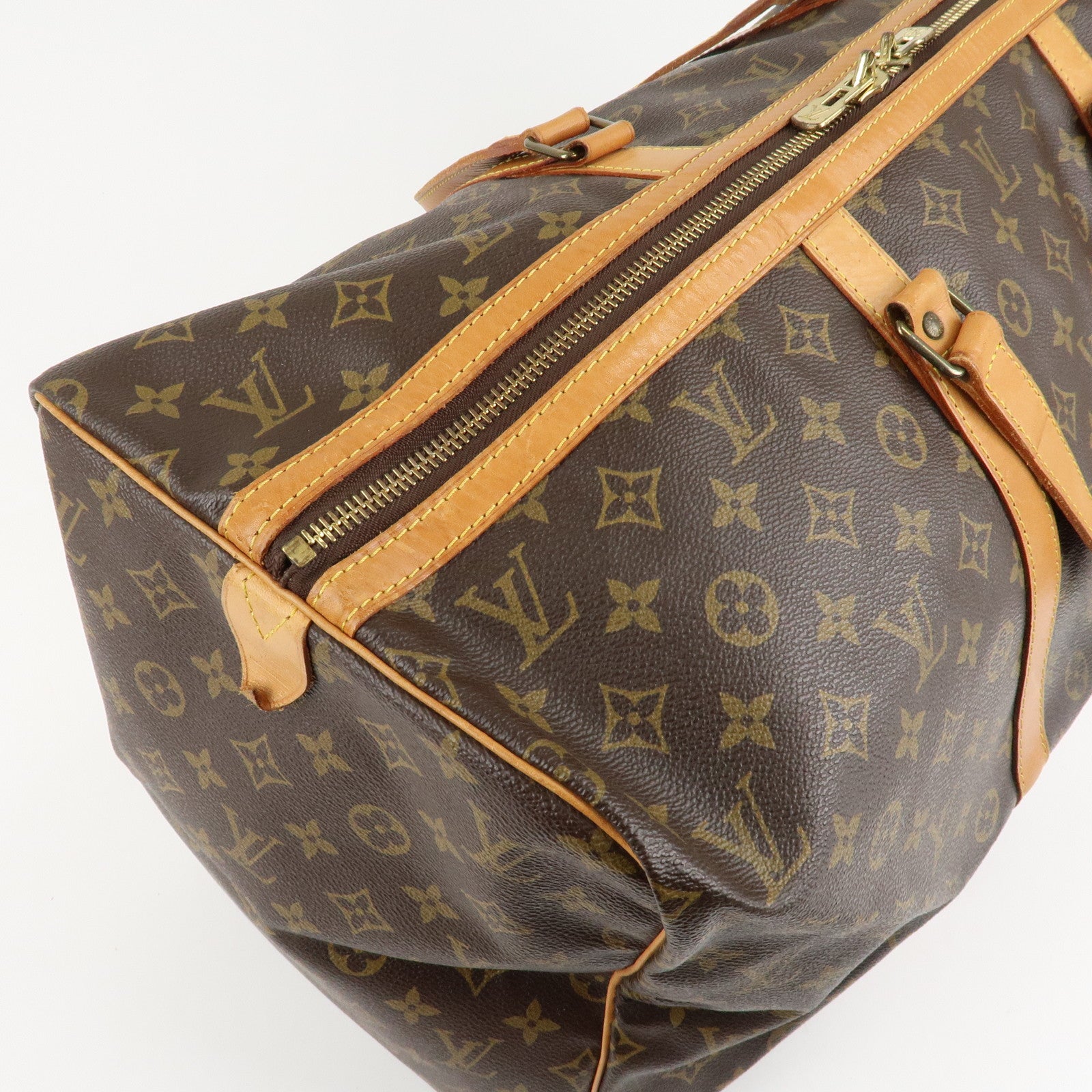 Louis Vuitton Monogram Sac Souple 55 Boston Bag Brown M41622