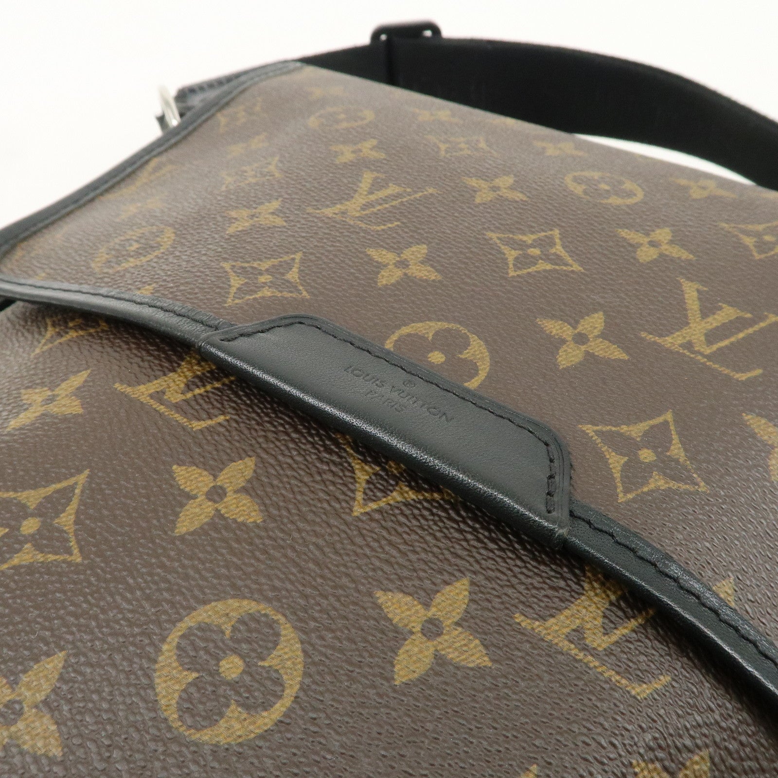 Louis Vuitton Monogram Macassar Bass MM Shoulder Bag M56715