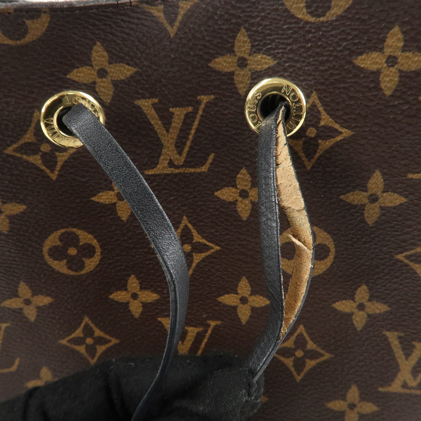 Louis Vuitton Monogram Neo Noe Shoulder Bag Noir M44020 Used