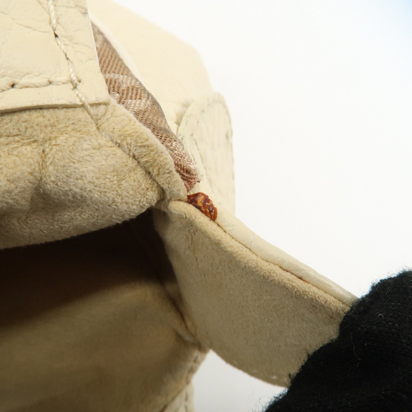 Louis Vuitton Monogram Mini Lin Trapeze PM Hand Bag Caramel M40059 Used