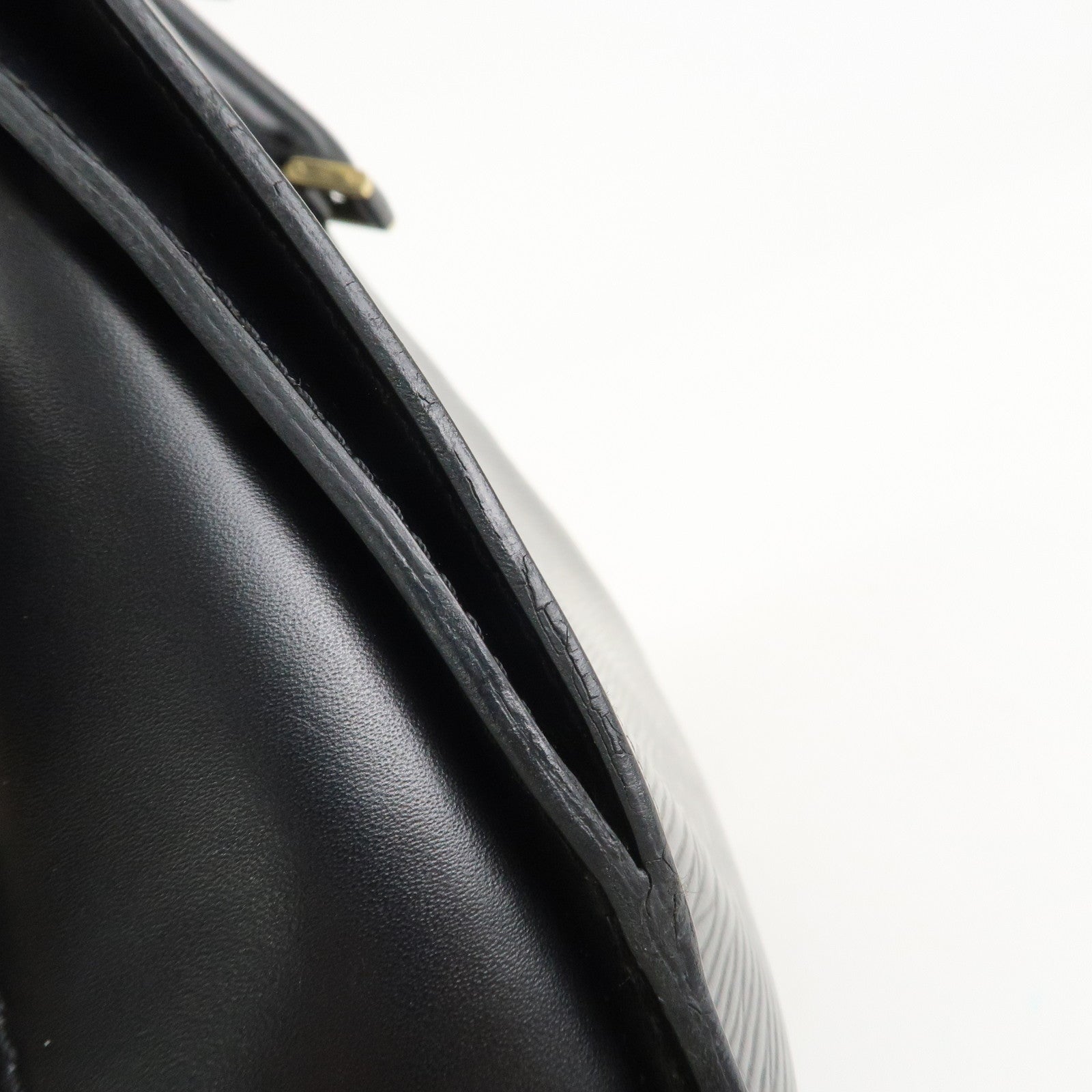 Louis Vuitton Epi Pont Neuf Hand Bag Gold HDW Noir M52052 Used