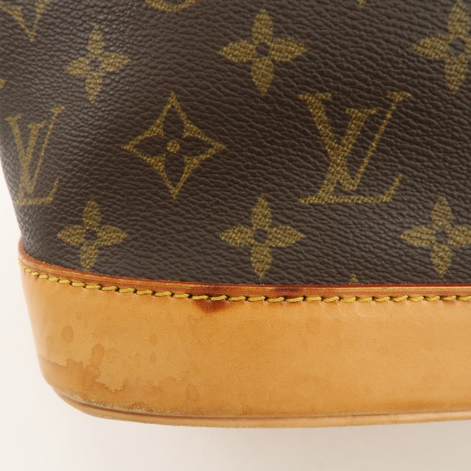 Louis Vuitton Monogram Alma Hand Bag Brown M51130