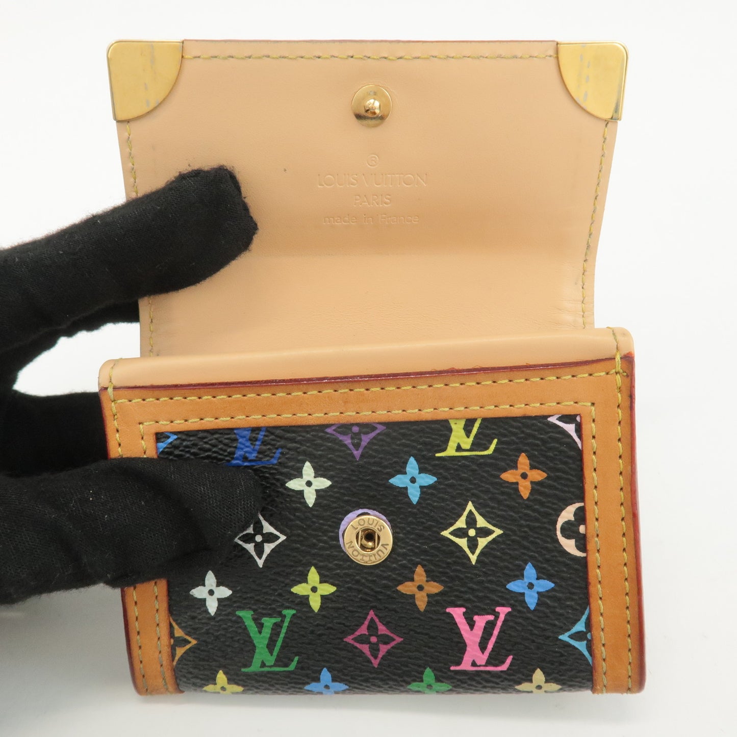 Louis Vuitton Multi Color Porte Monnaie Plat Coin Case M92656