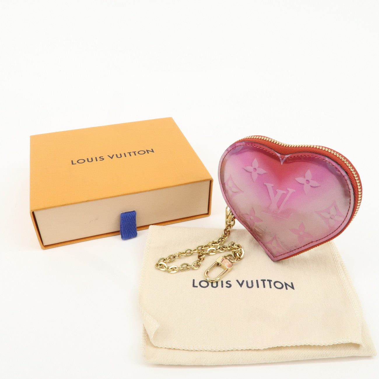 Louis Vuitton Monogram Vernis Porte Monnaie Coeur Coin Case M69028