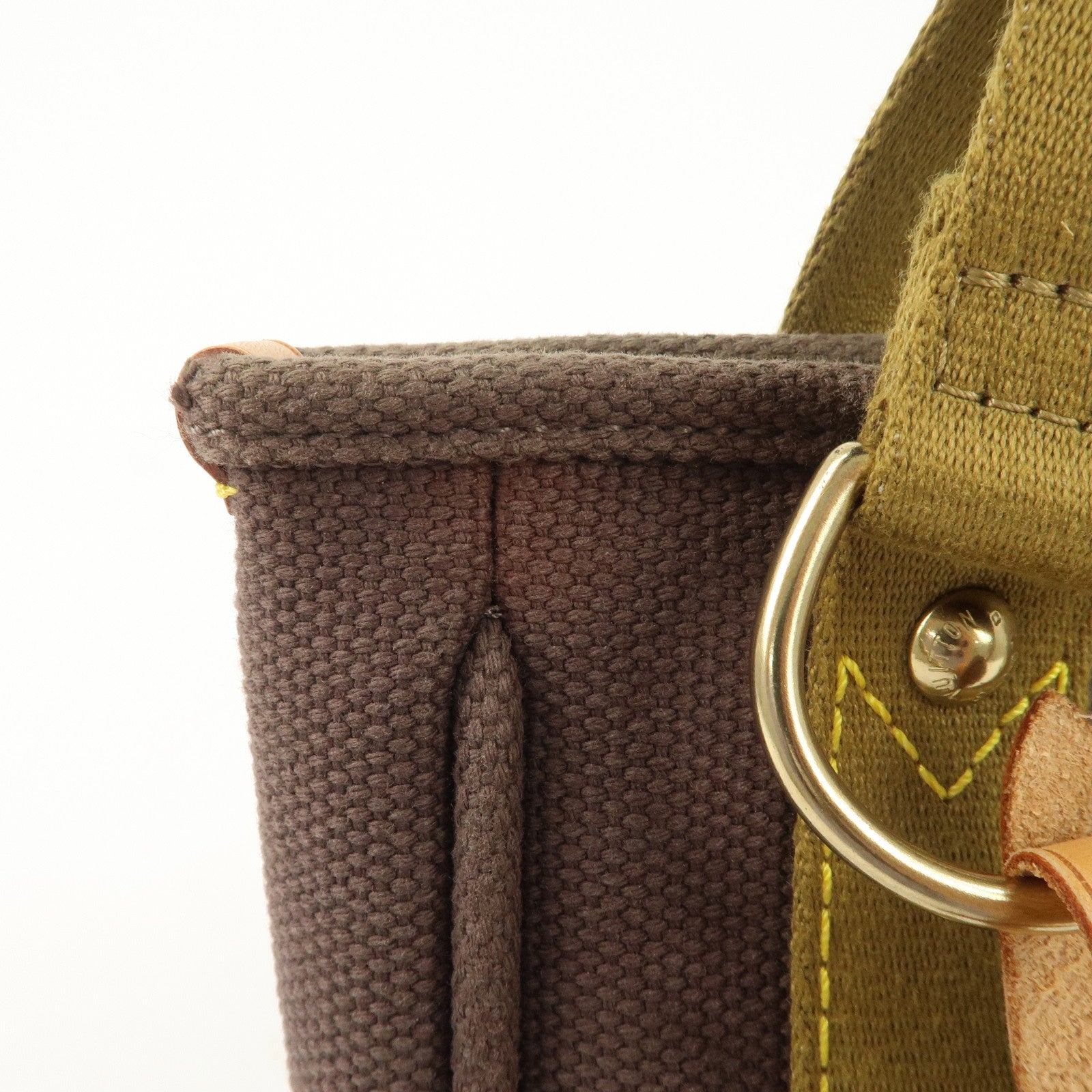 Louis Vuitton Antigua Cabas PM Tote Bag Khaki Antigua M40089 Used