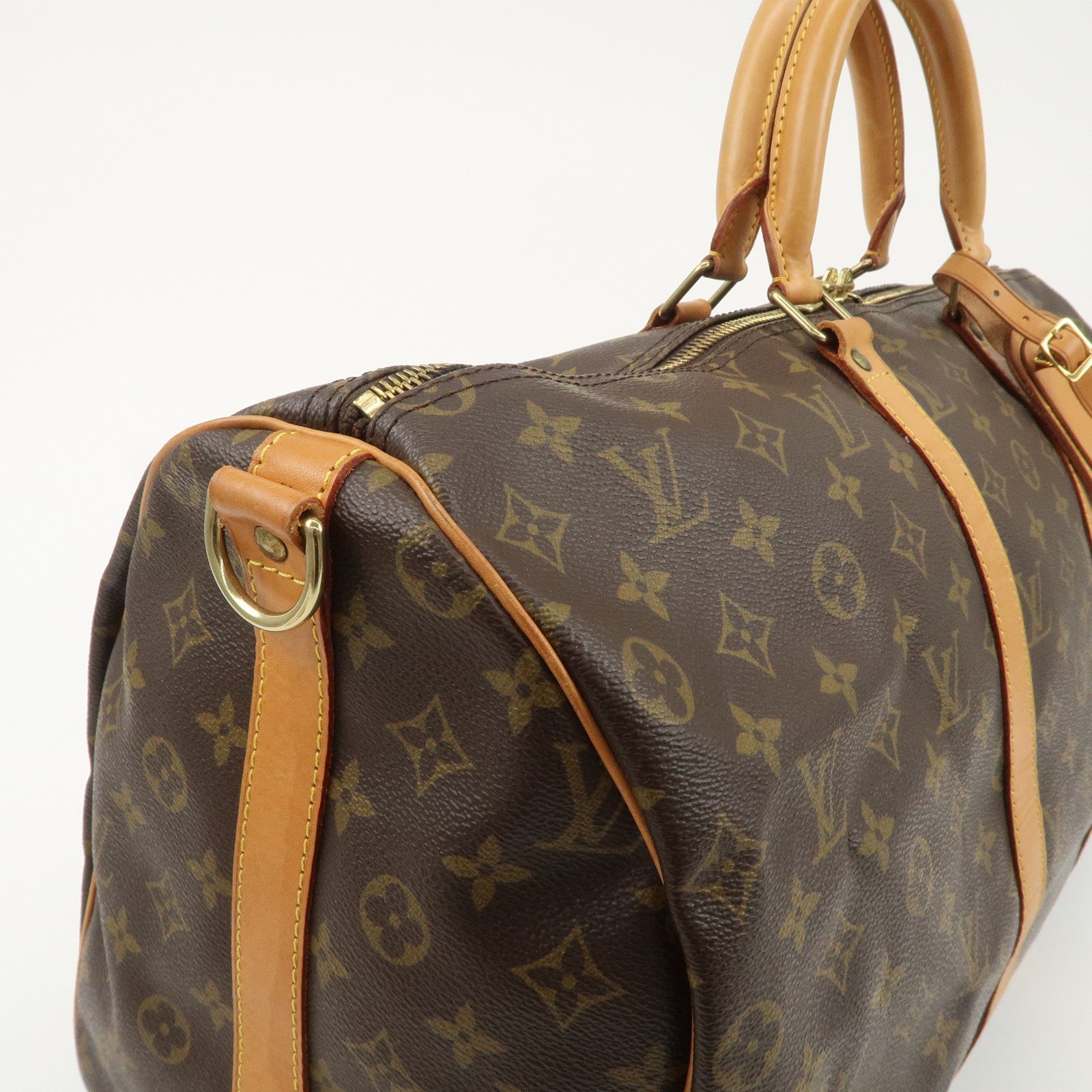 Louis Vuitton Monogram Keep All Bandouliere 50 Boston Bag M41416