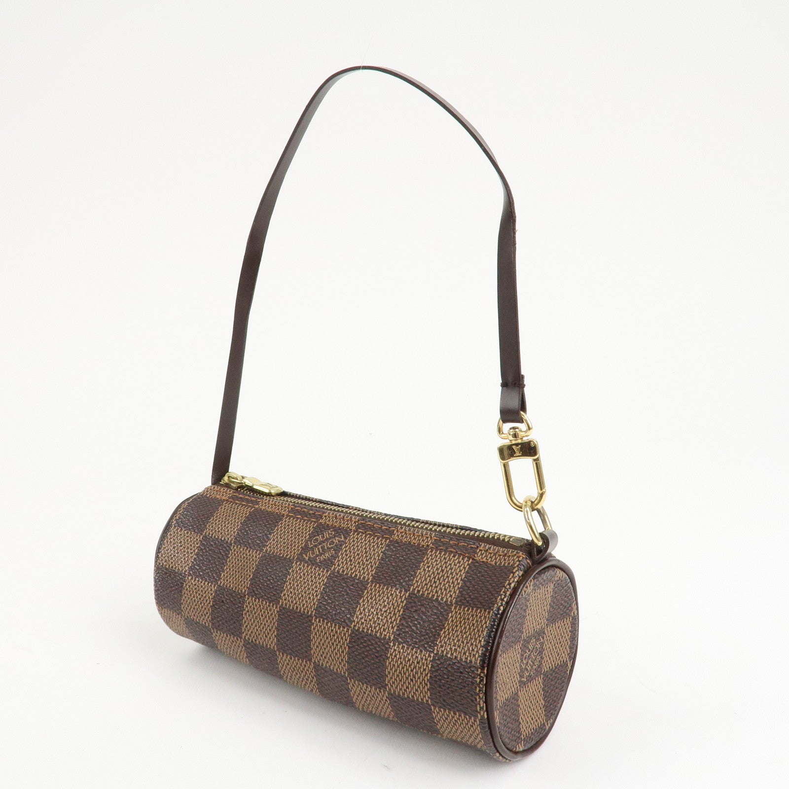 Louis Vuitton Damier Papillon 30 Hand Bag & Pouch Brown N51303 Used