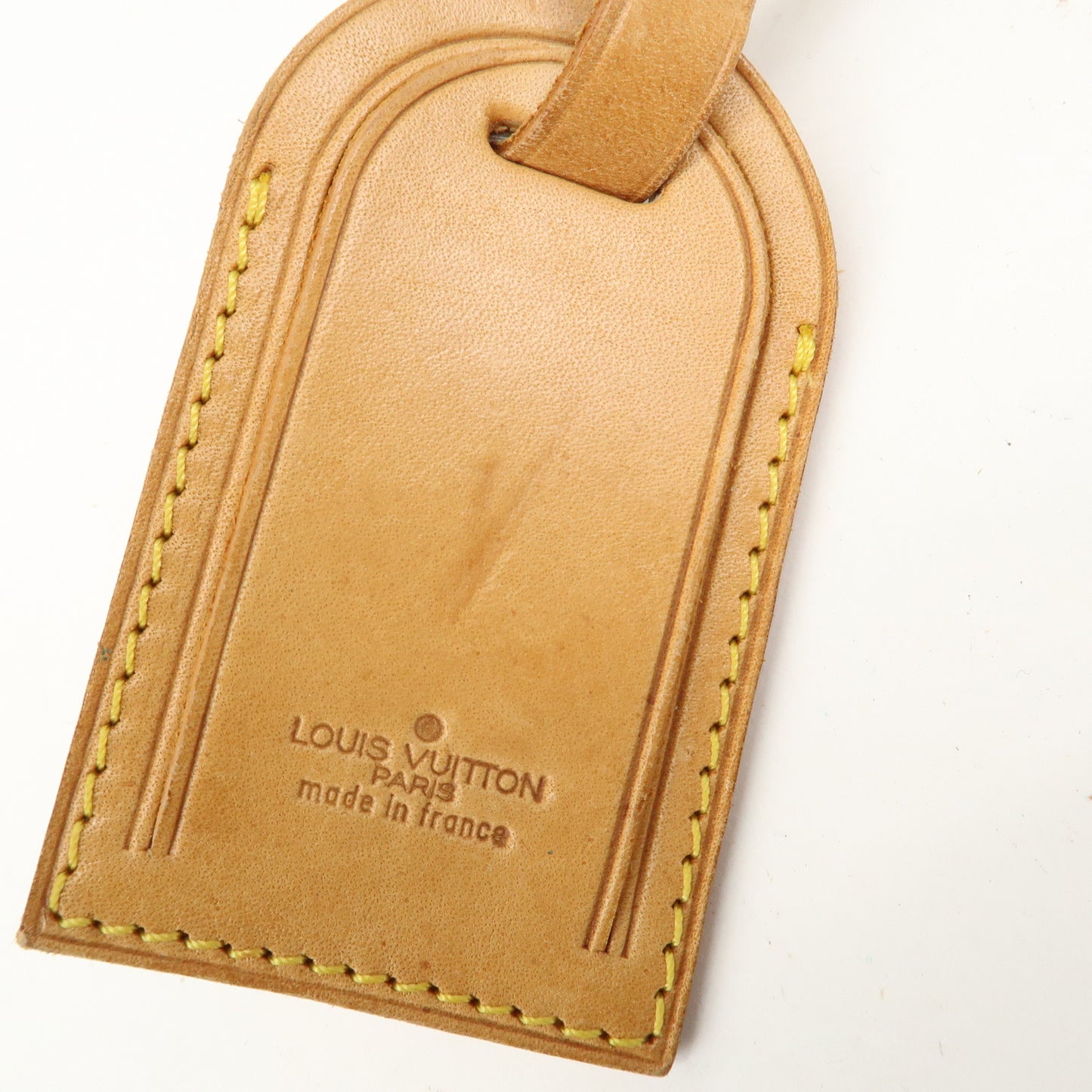 Louis Vuitton Set of 10 Name Tag & Poignet Leather Brown