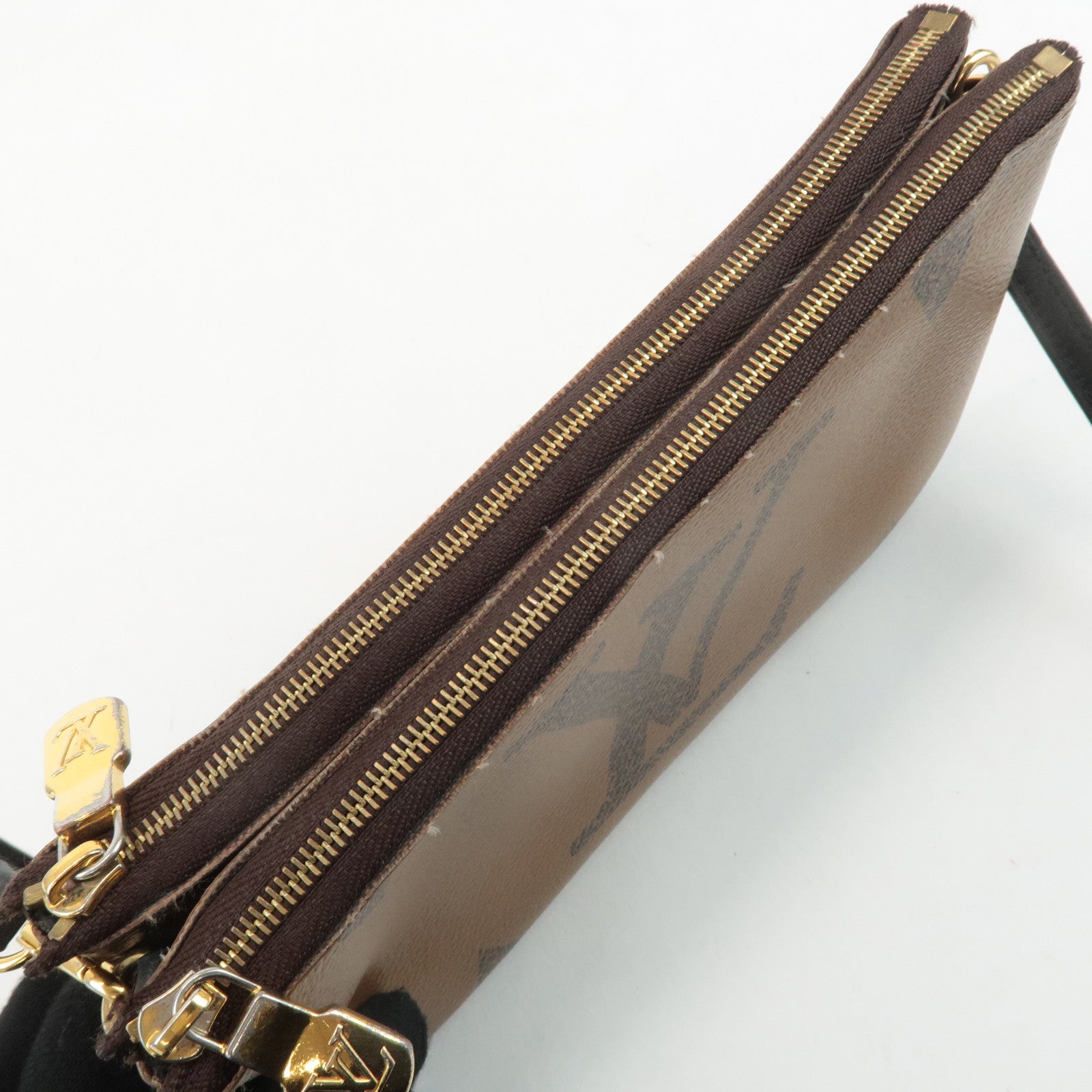 Louis Vuitton Monogram Reverse Pochette Double Zip Bag M69203 Used